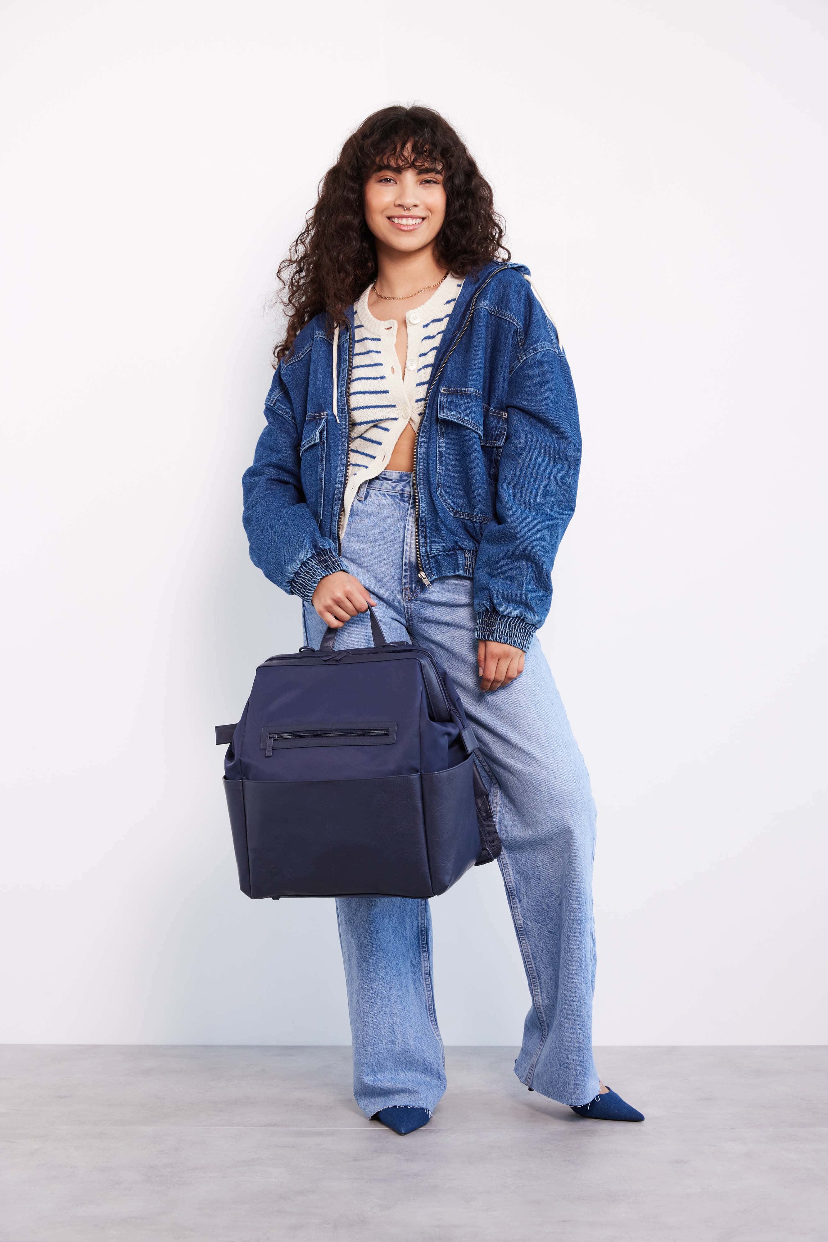 Resale The Backpack Diaper Bag in Navy - Image 13