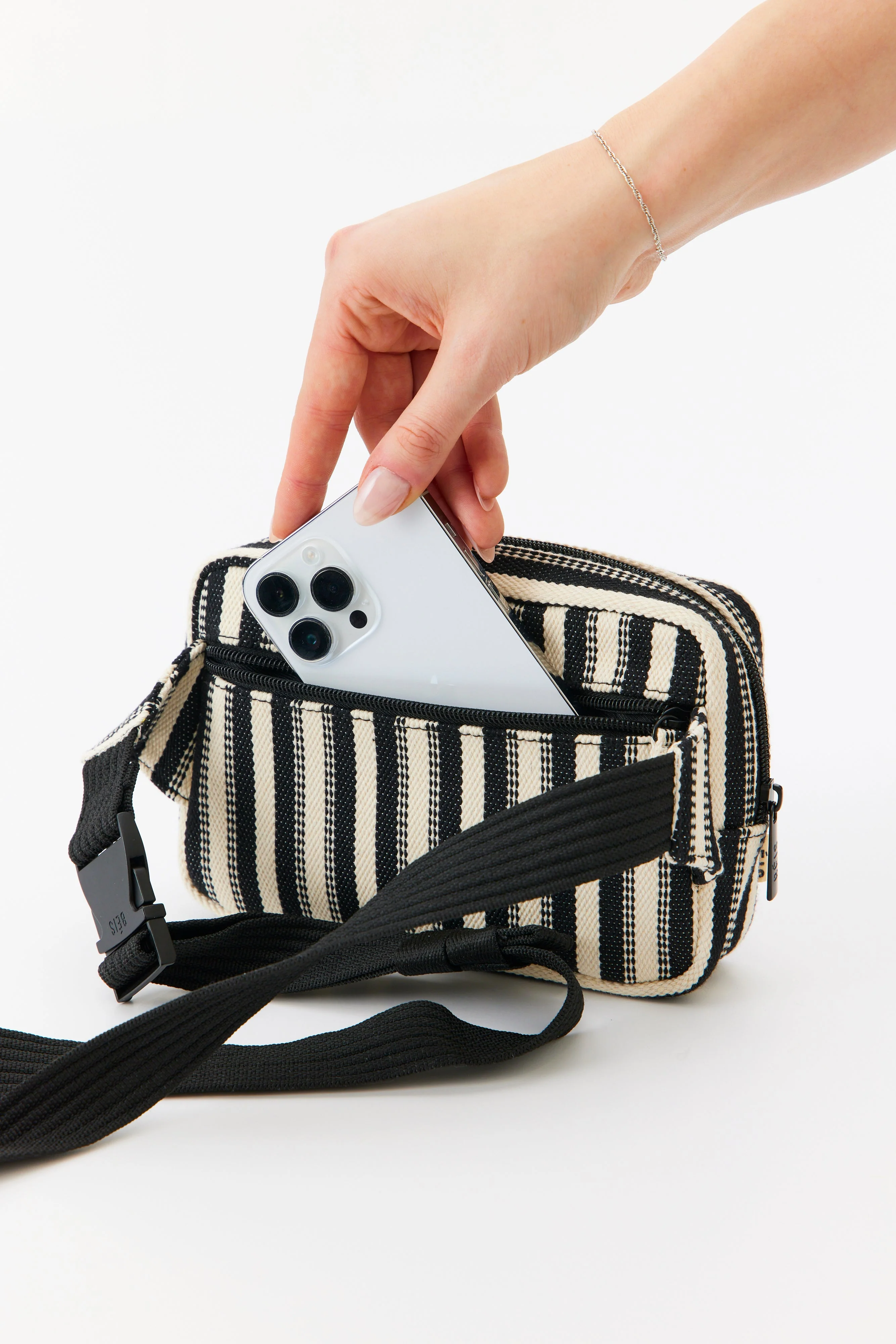 Resale The Belt Bag in Black Stripe - Image 3