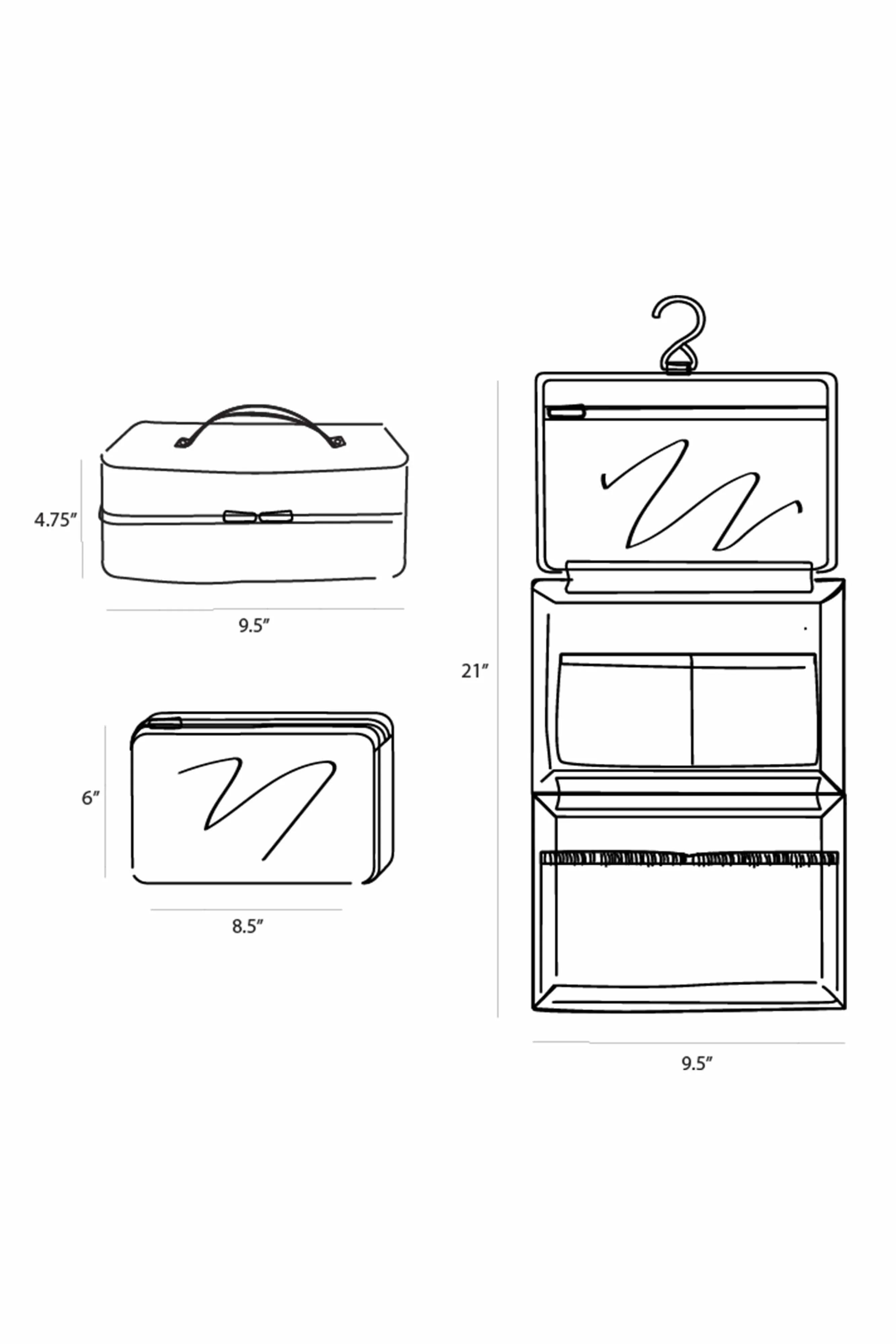 Resale The Hanging Cosmetic Case in Black - Image 12