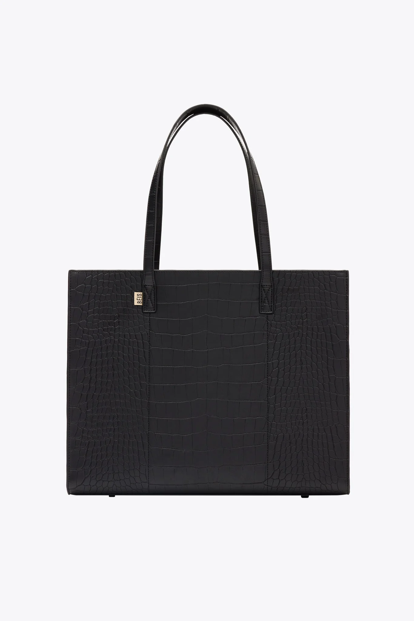 Resale The Large Work Tote in Black Croc - Image 13