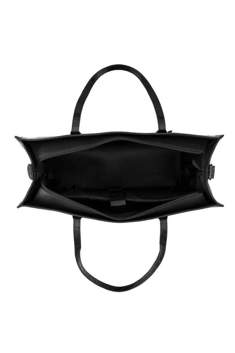 Resale The Large Work Tote in Black Croc - Image 9