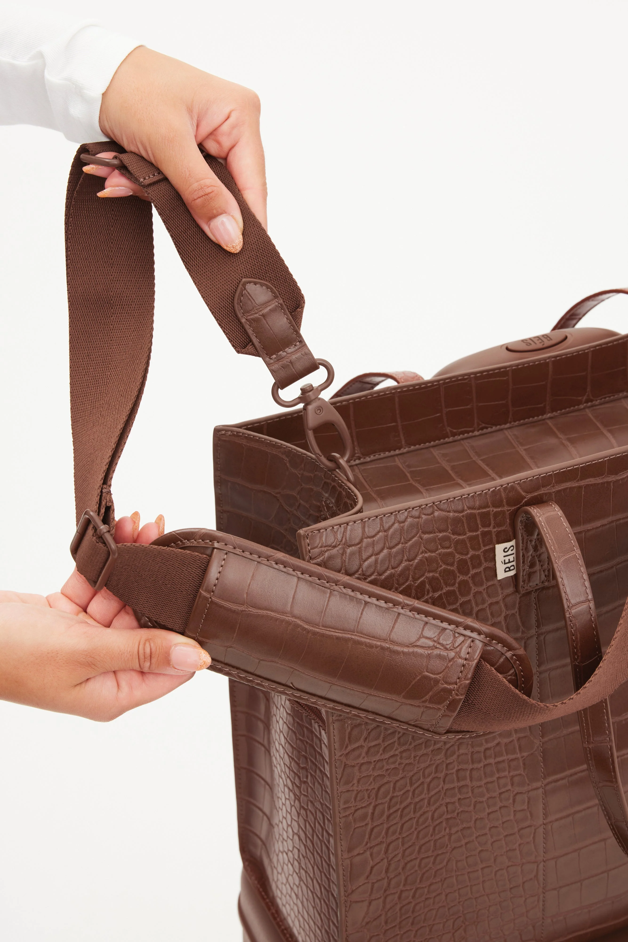 Resale The Large Work Tote in Maple Croc - Image 7