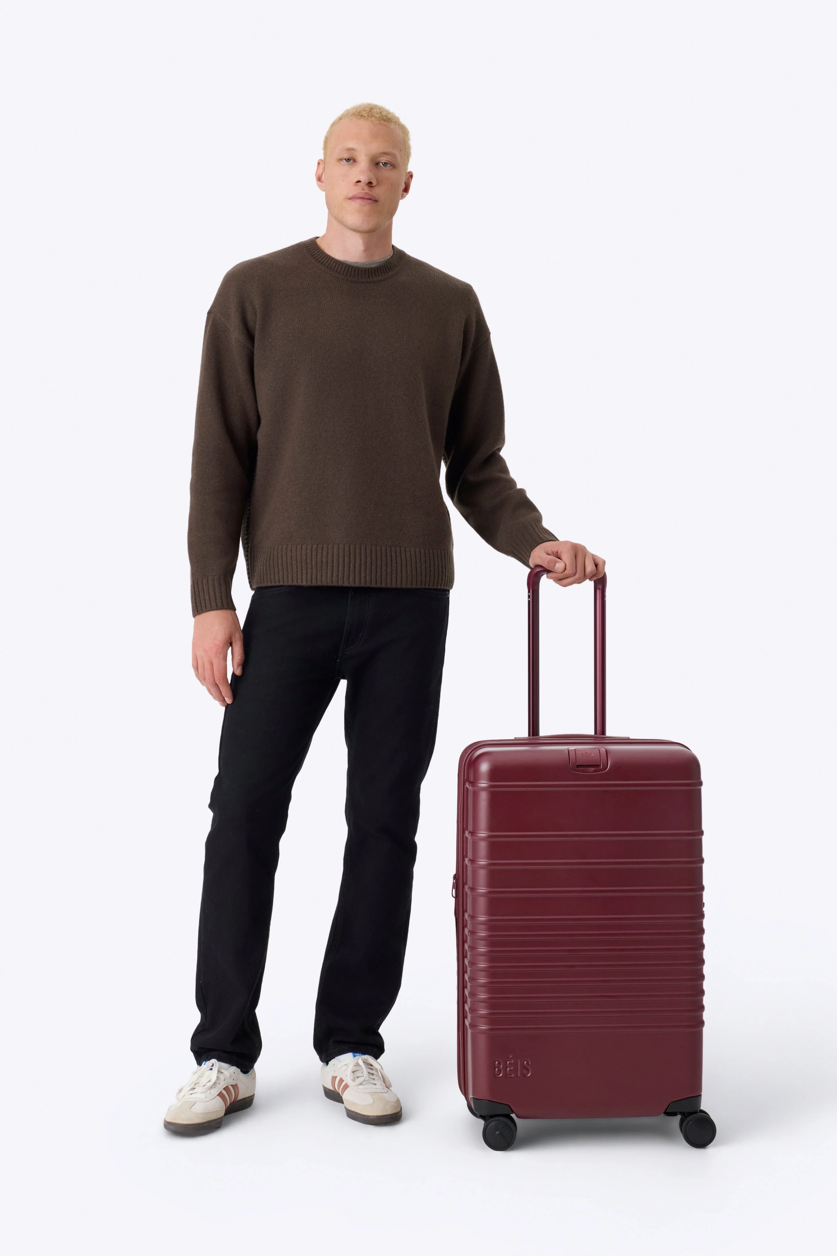 Resale The Medium Check-In Roller in Burgundy - Image 5