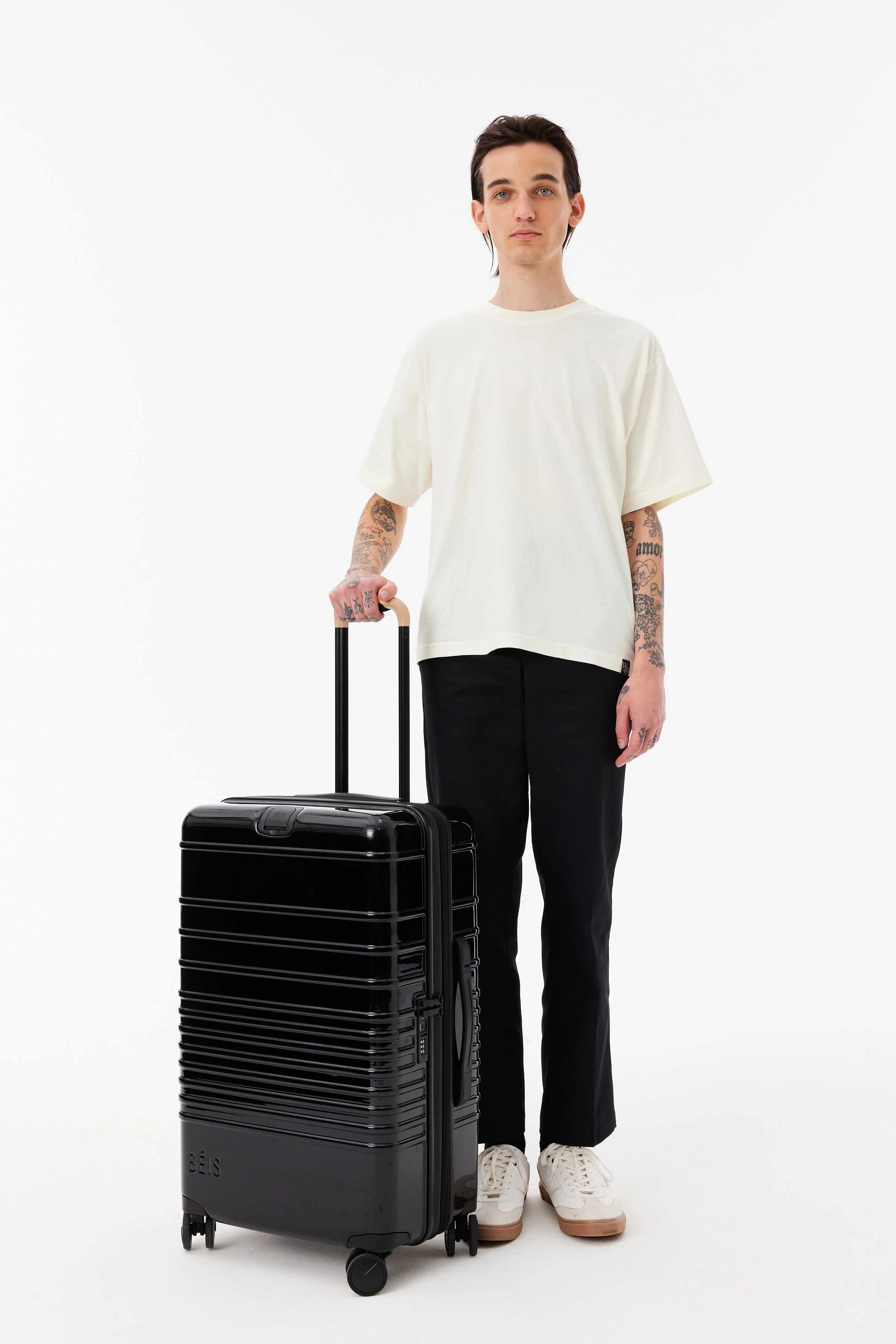 Resale The Medium Check-In Roller in Glossy Black - Image 5