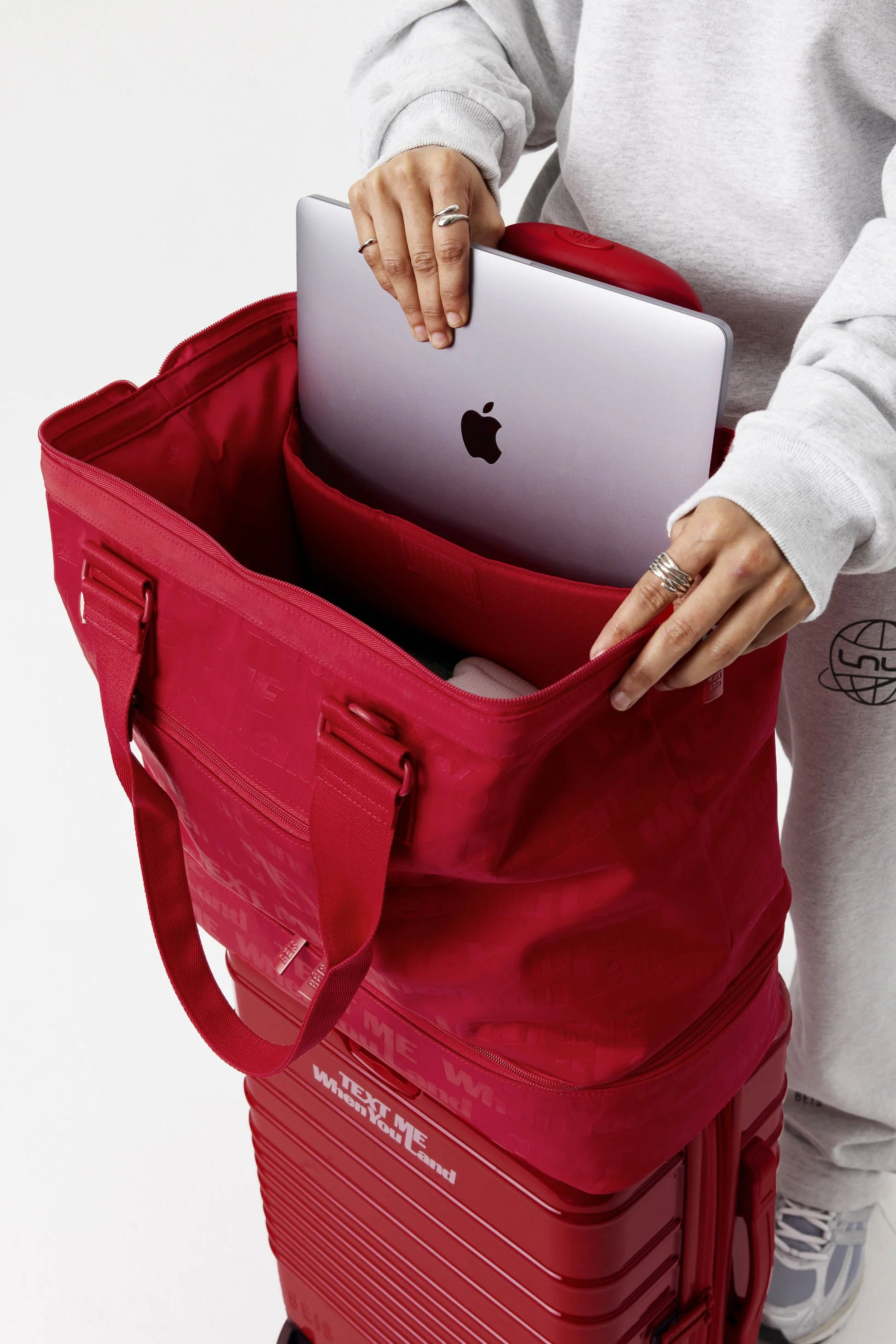 Resale The Mini Weekender in Text Me Red - Image 6