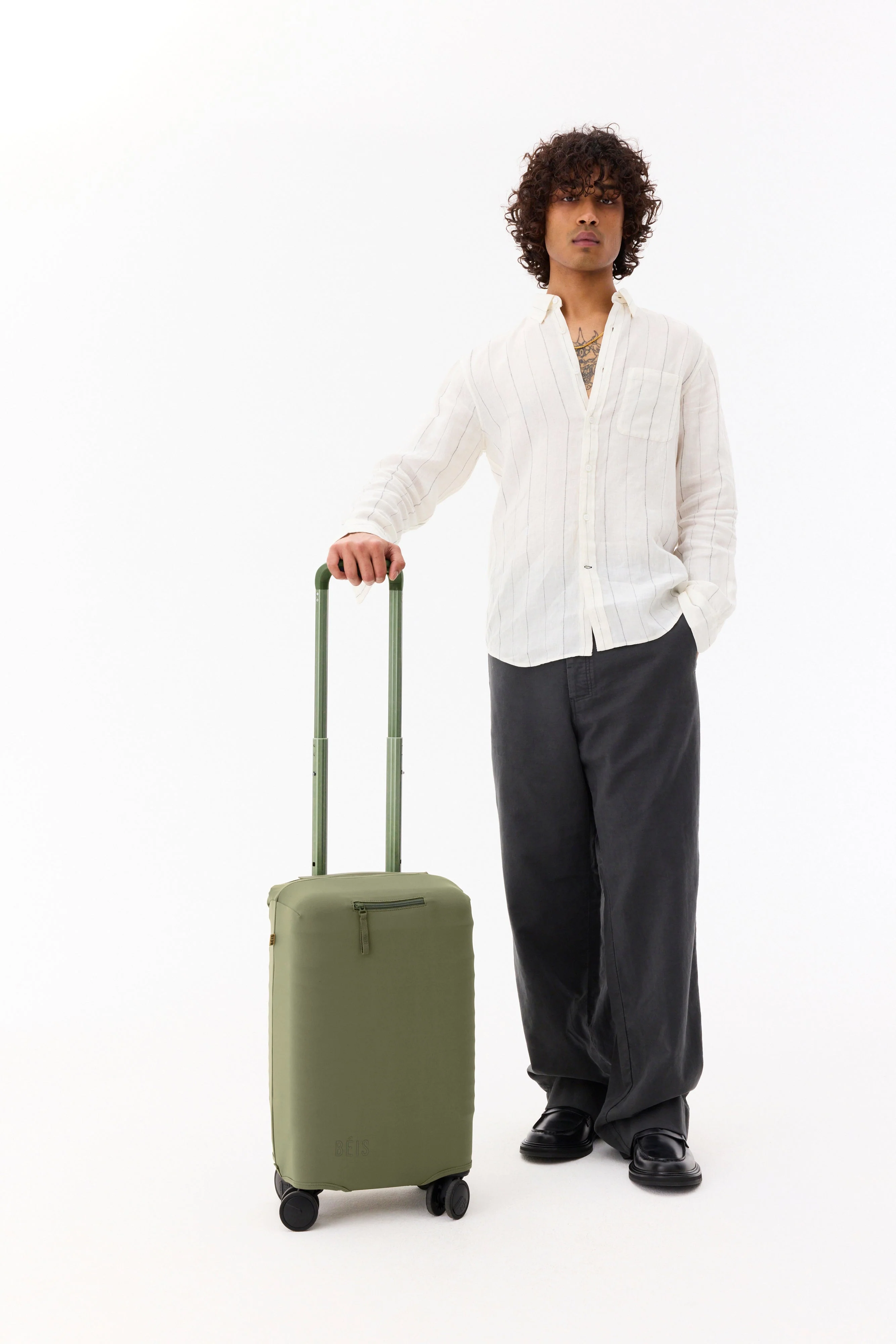 Resale The Small Carry-On Luggage Cover in Olive - Image 4
