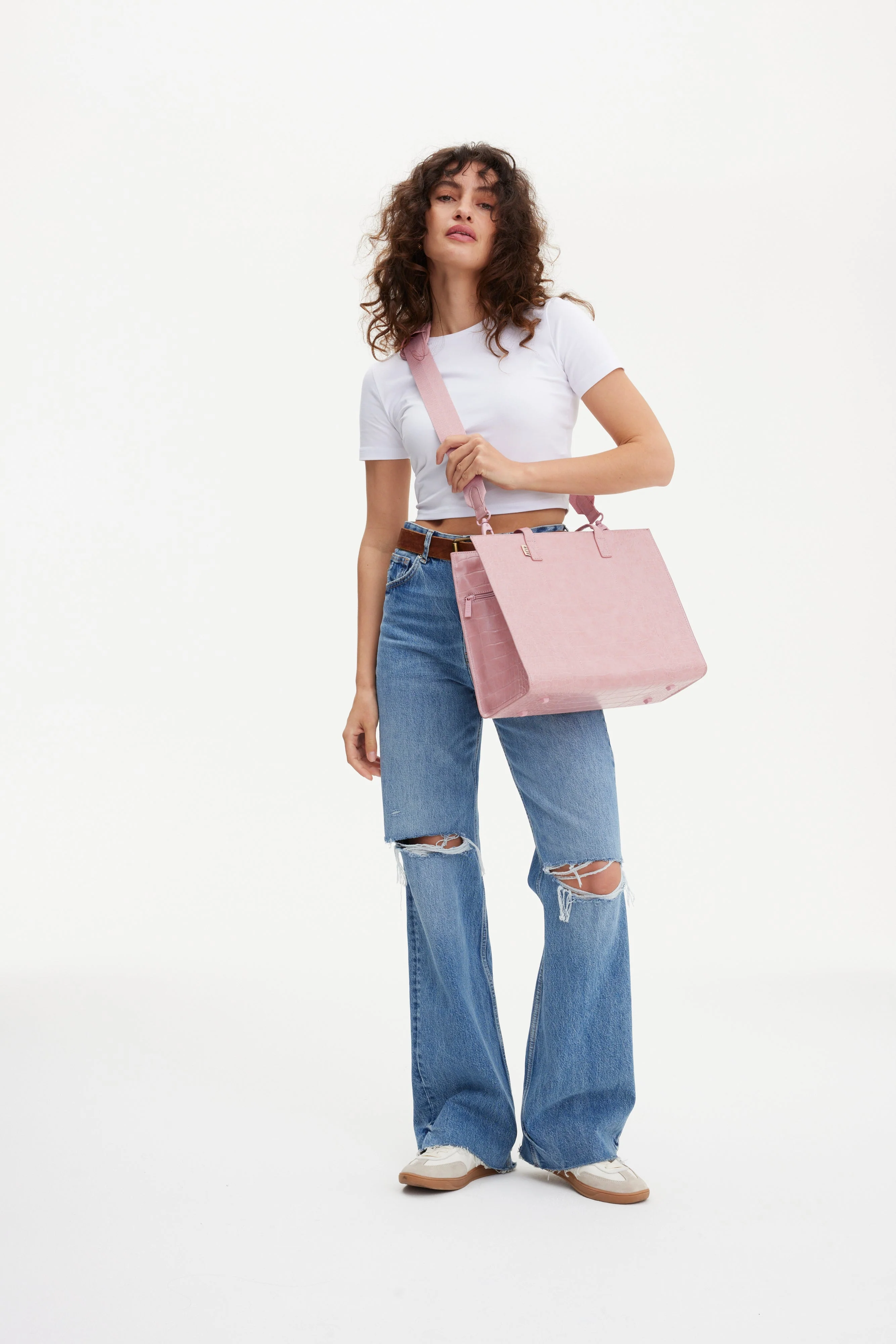 Resale The Work Tote in Atlas Pink Croc - Image 9