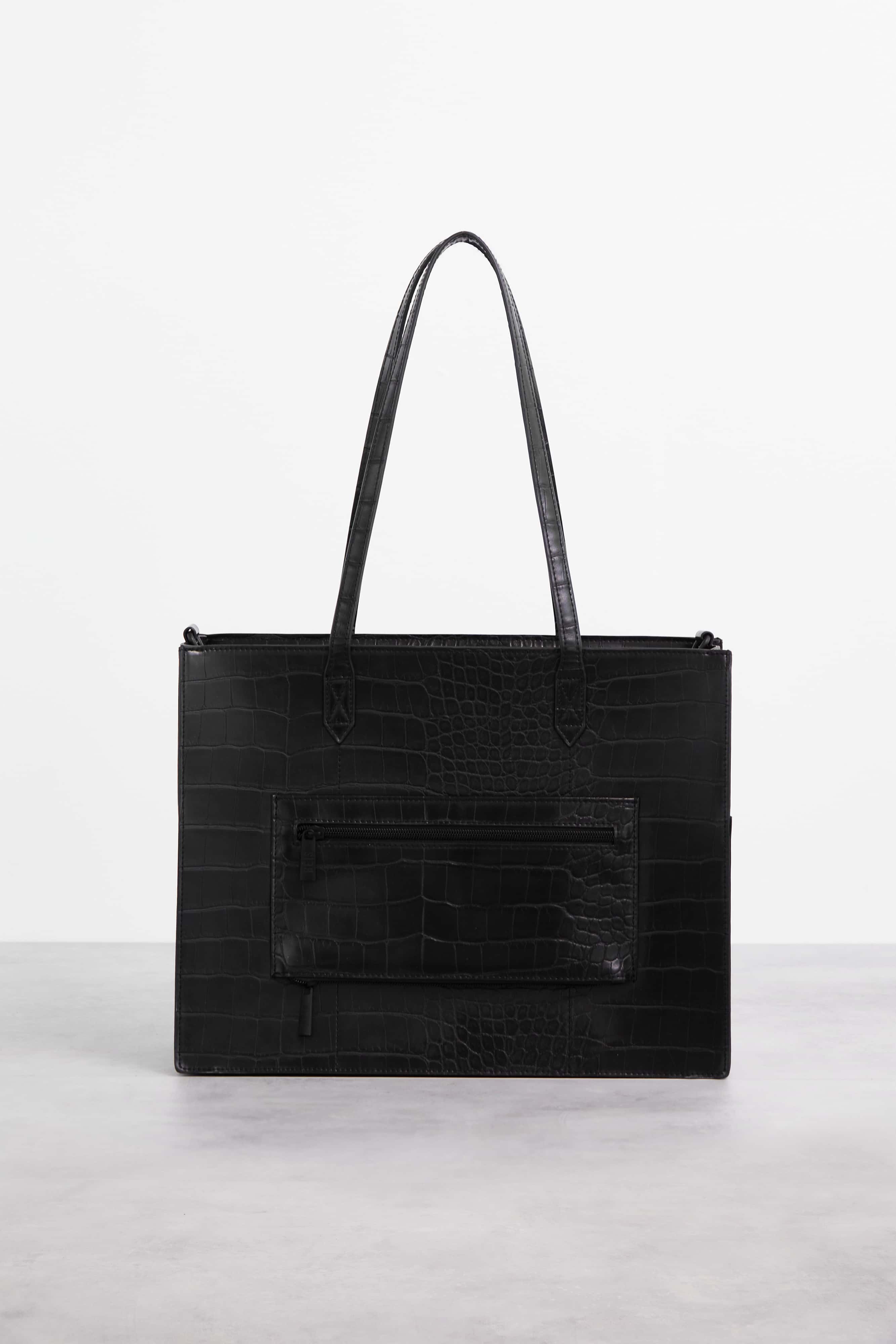 Resale The Work Tote in Black Croc - Image 5