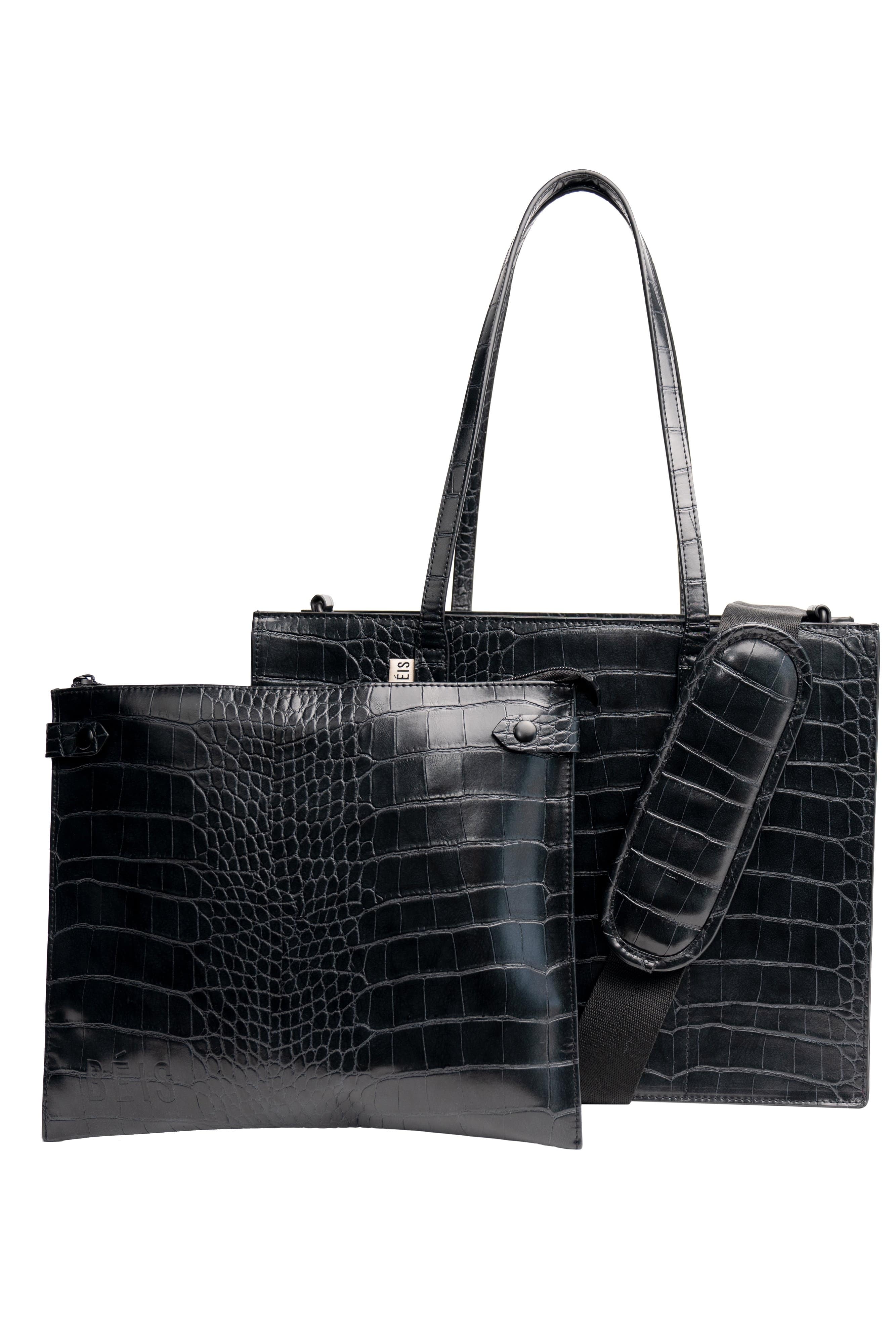Resale The Work Tote in Black Croc - Image 9