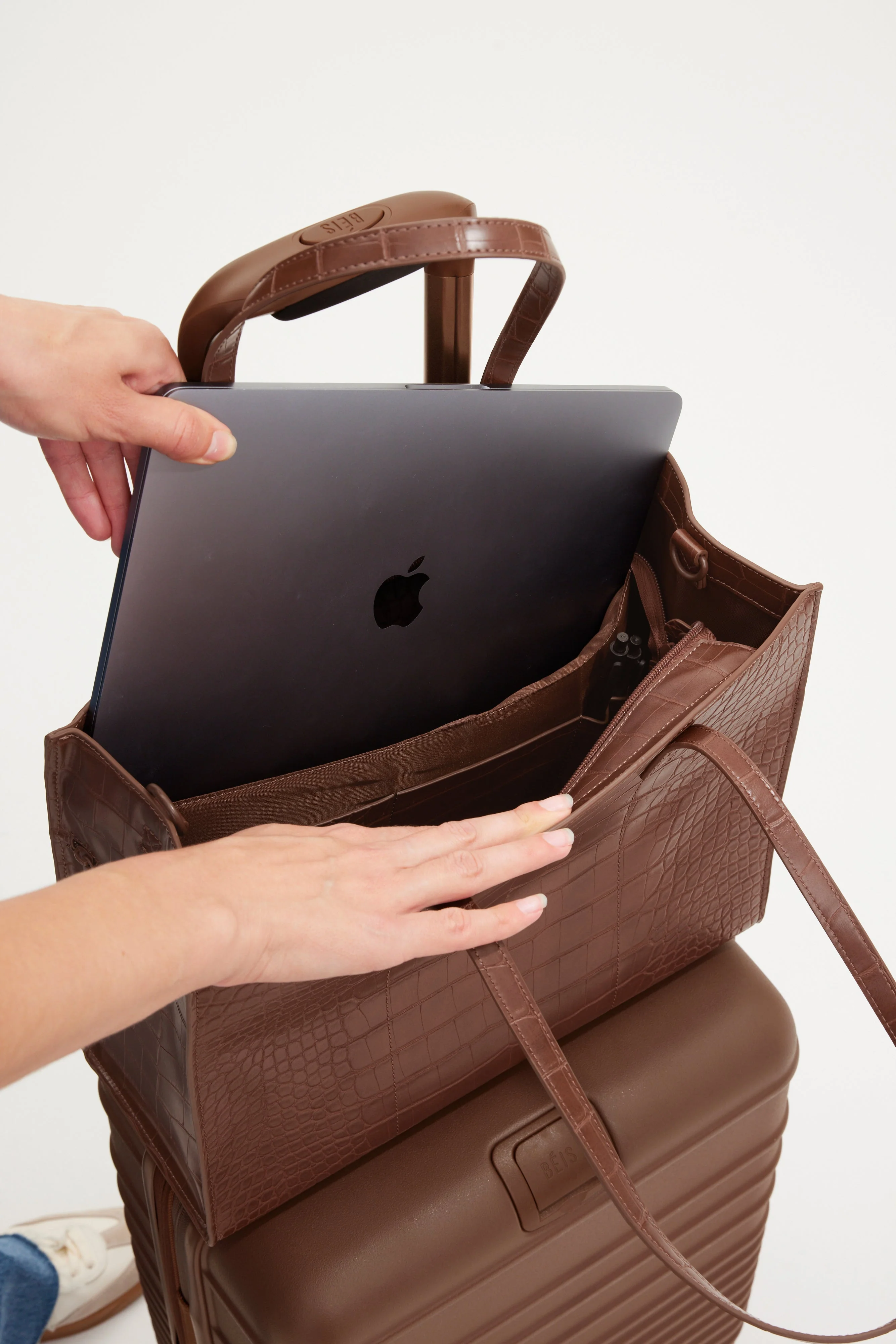 Resale The Work Tote in Maple Croc - Image 6