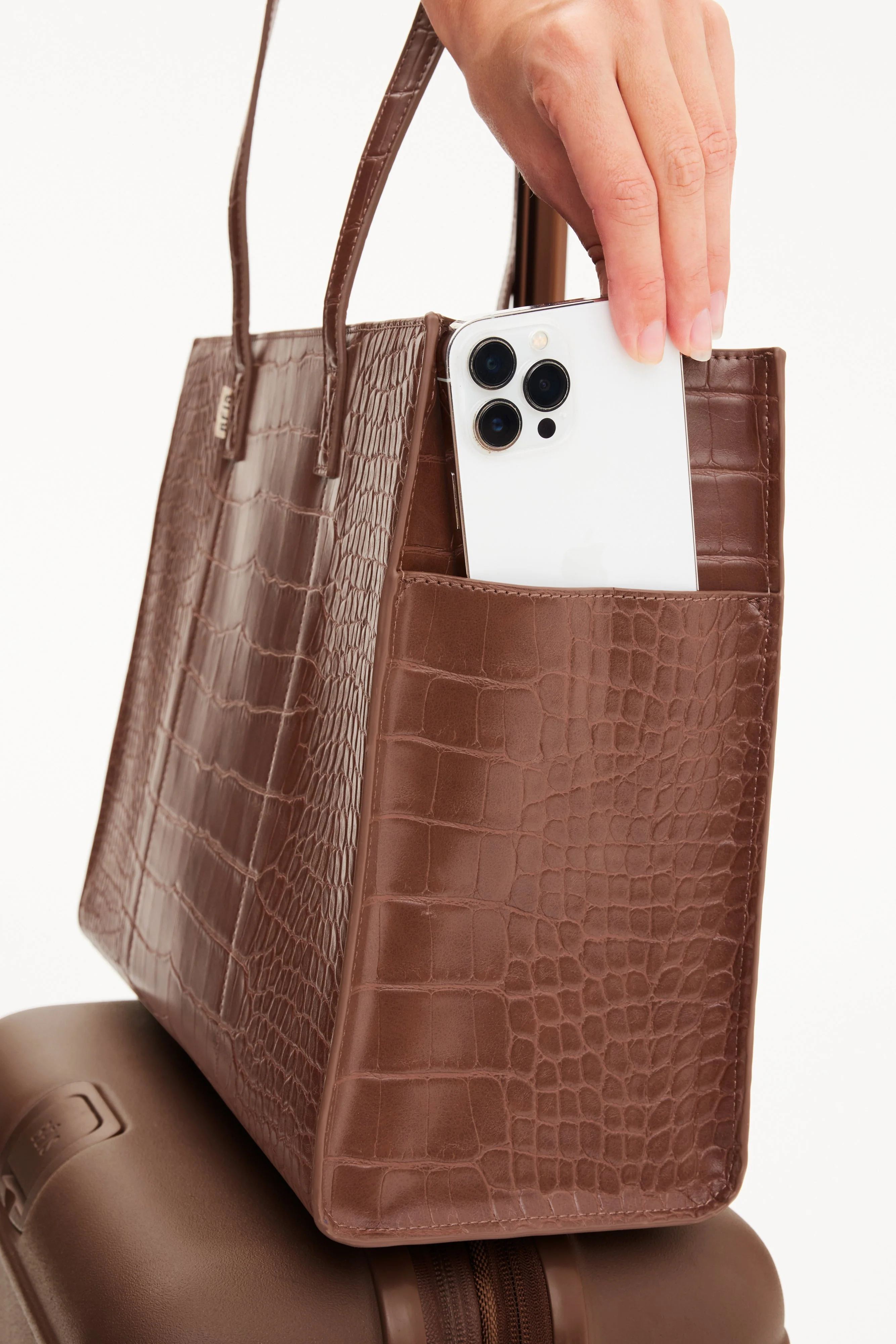 Resale The Work Tote in Maple Croc - Image 9