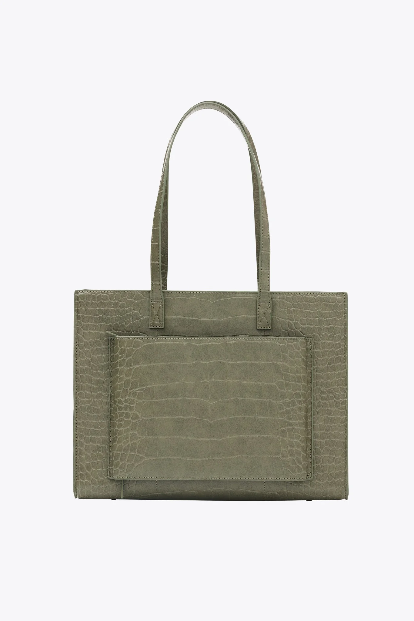 Resale The Work Tote in Olive Croc - Image 3