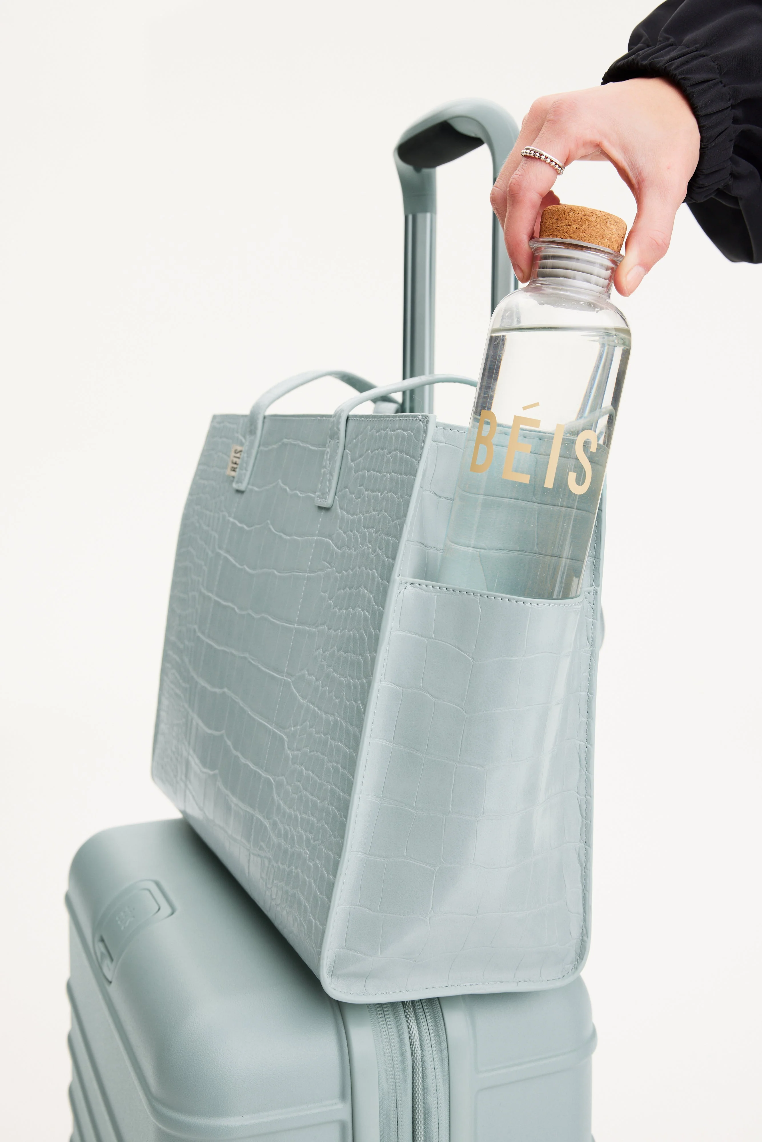 Resale The Work Tote in Slate Croc - Image 6