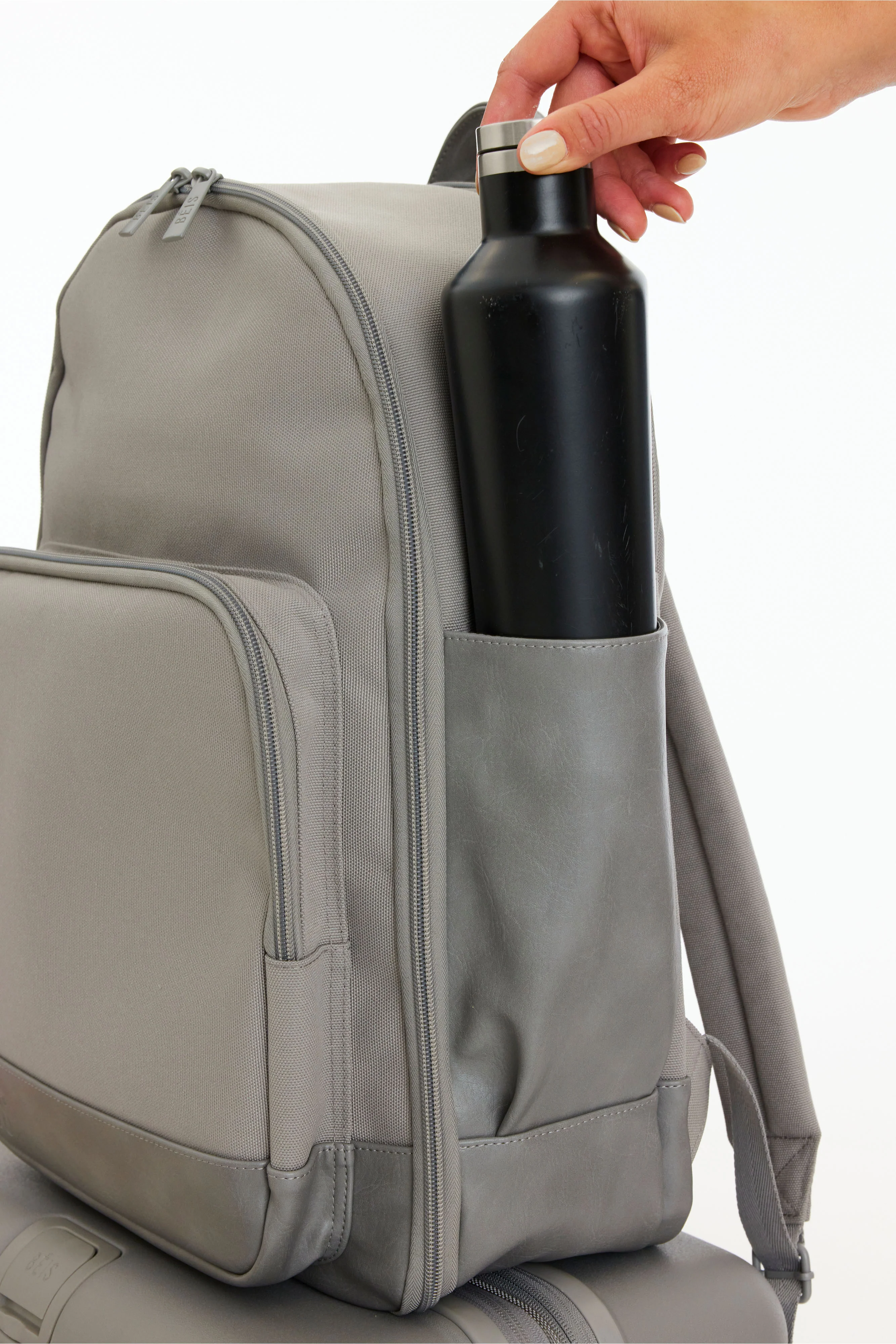 The Travel Backpack in Grey - Image 7