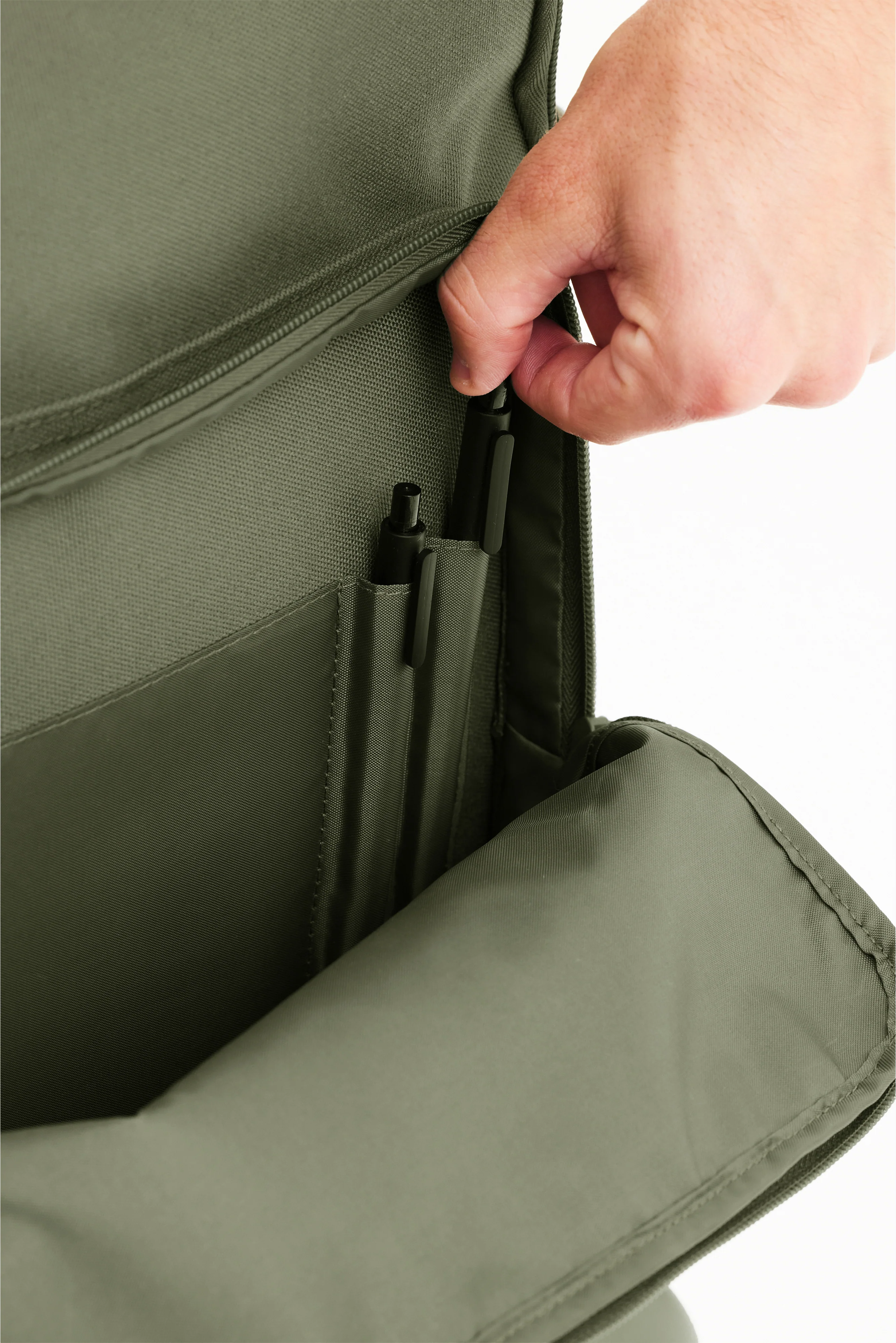The Travel Backpack in Olive - Image 9