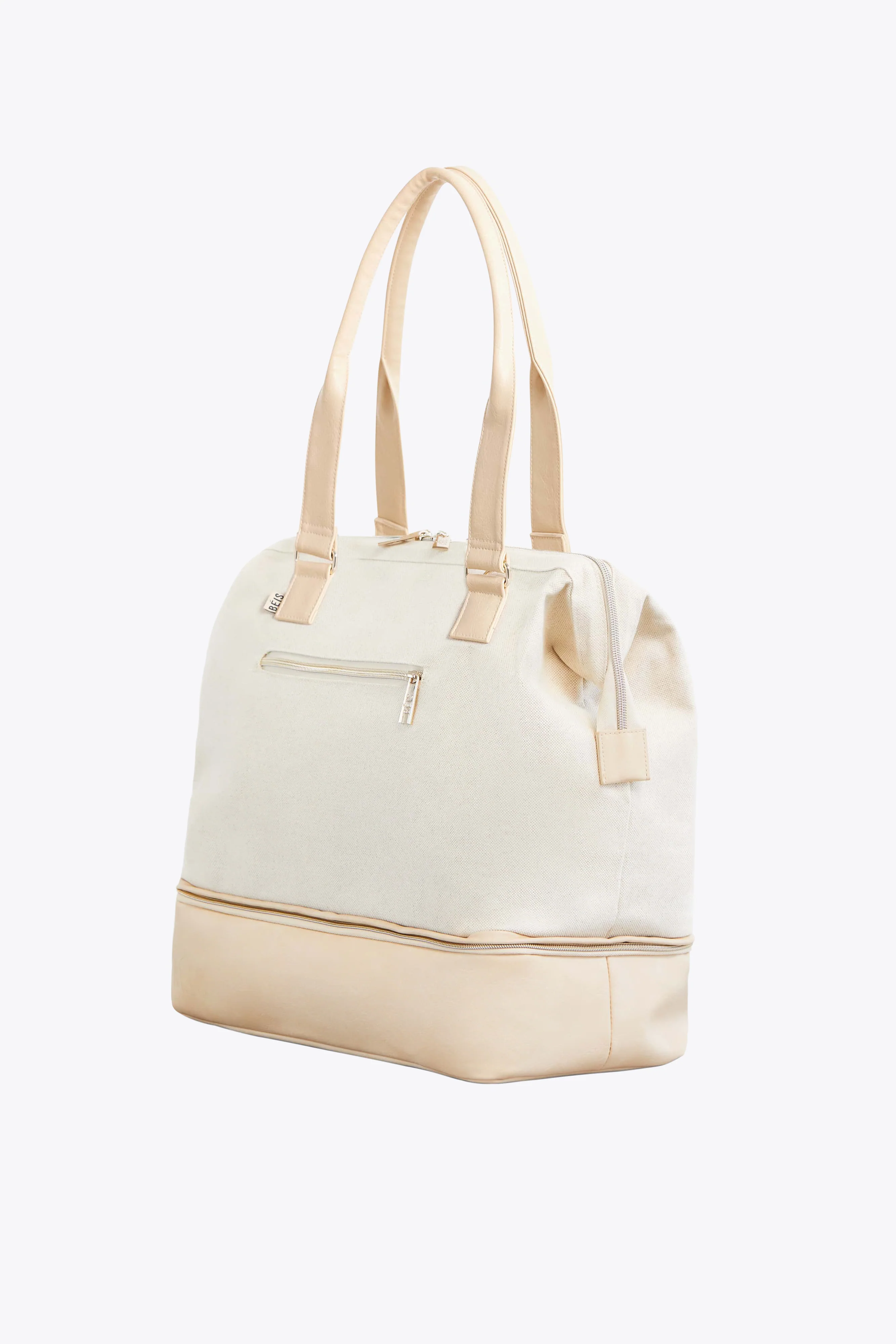 The Convertible Mini Weekender in Beige - Image 7