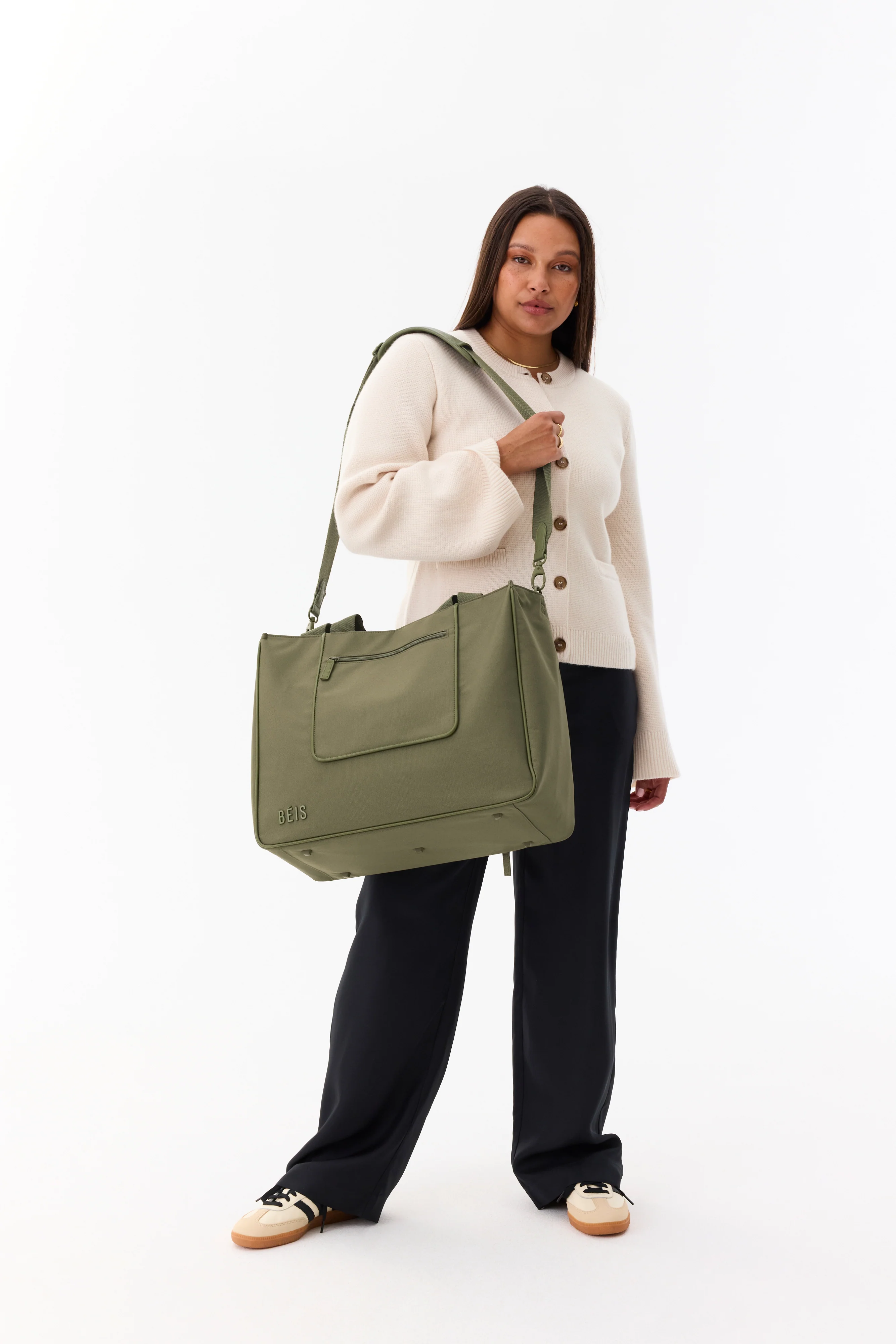 The East To West Tote in Olive - Image 3