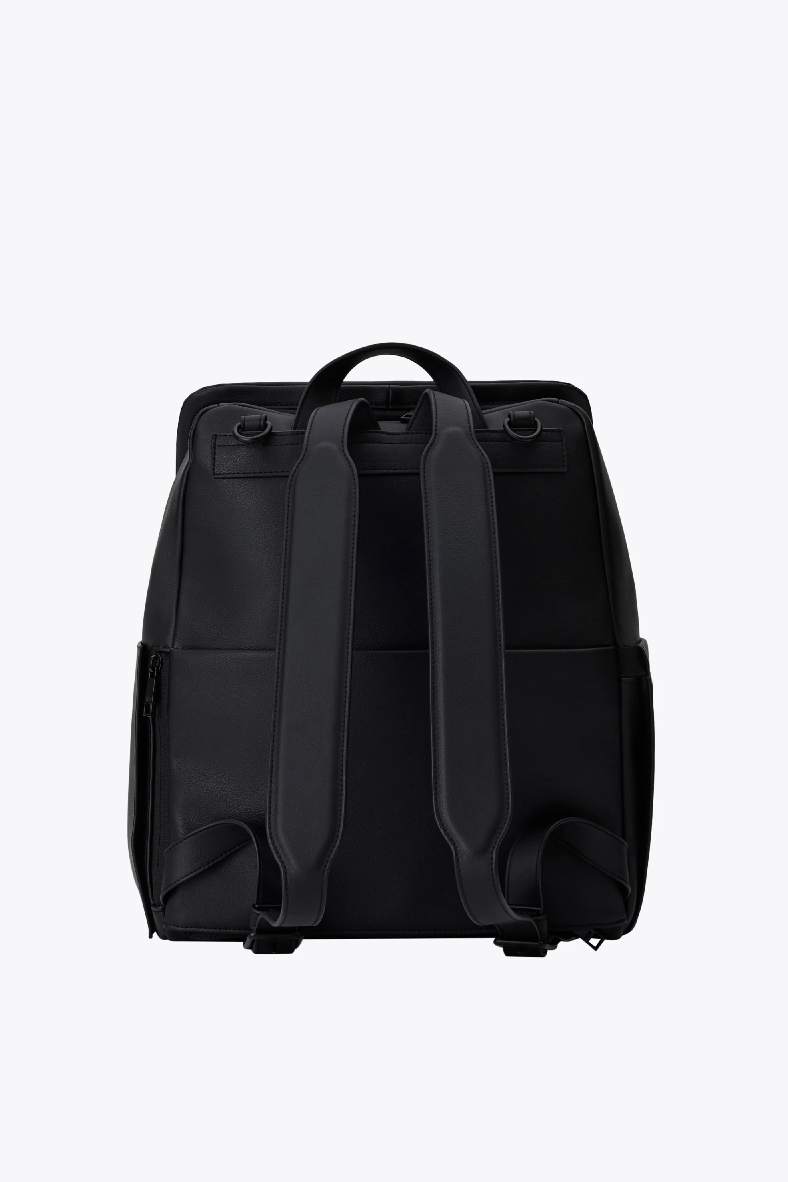 The Everyday Diaper Backpack in Black Vegan Leather - Image 6