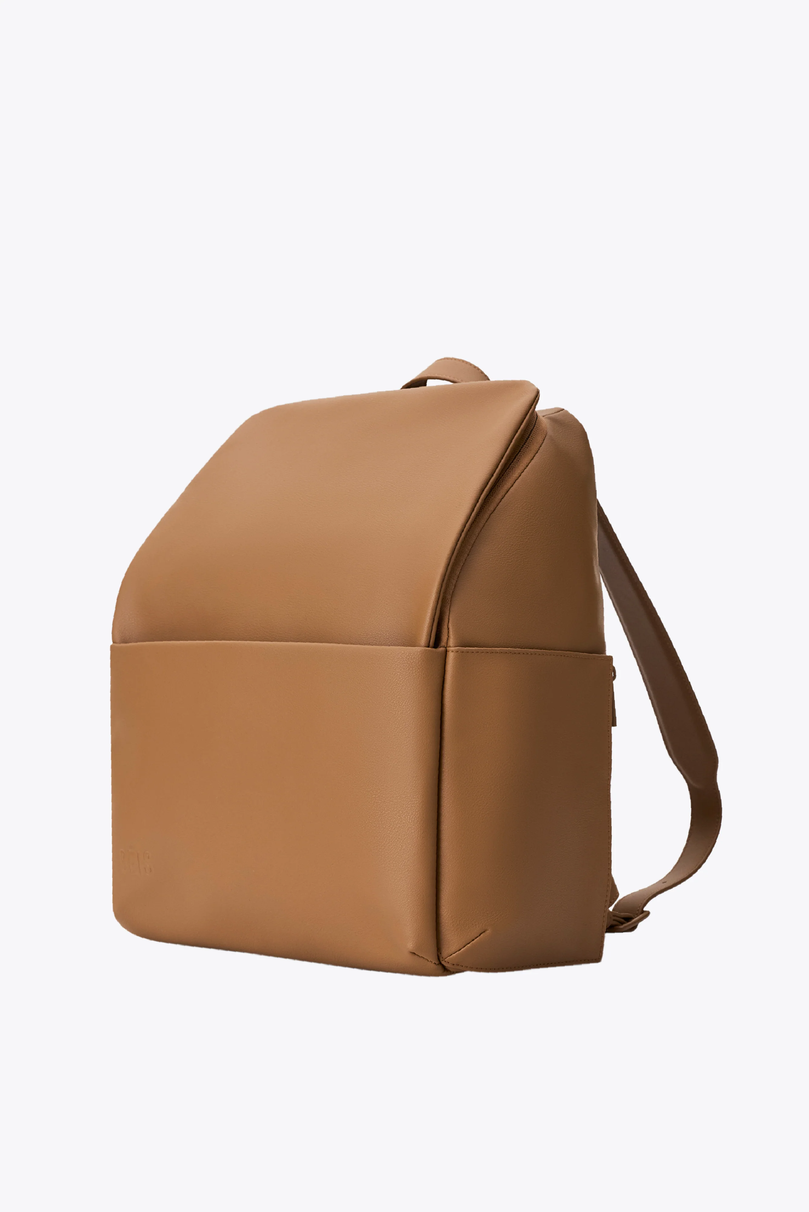 The Everyday Diaper Backpack in Camel Vegan Leather - Image 5