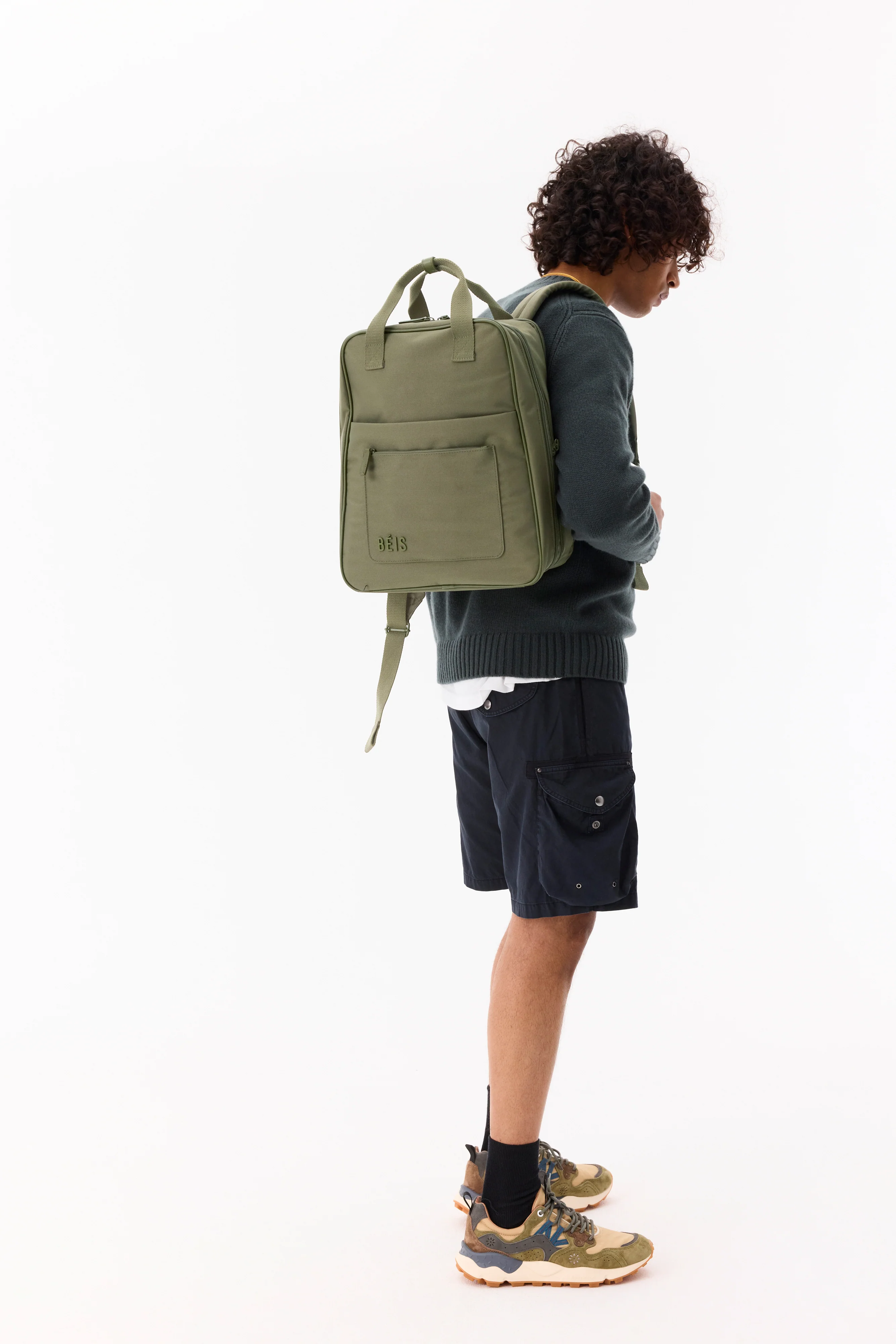 The Expandable Backpack in Olive - Image 3