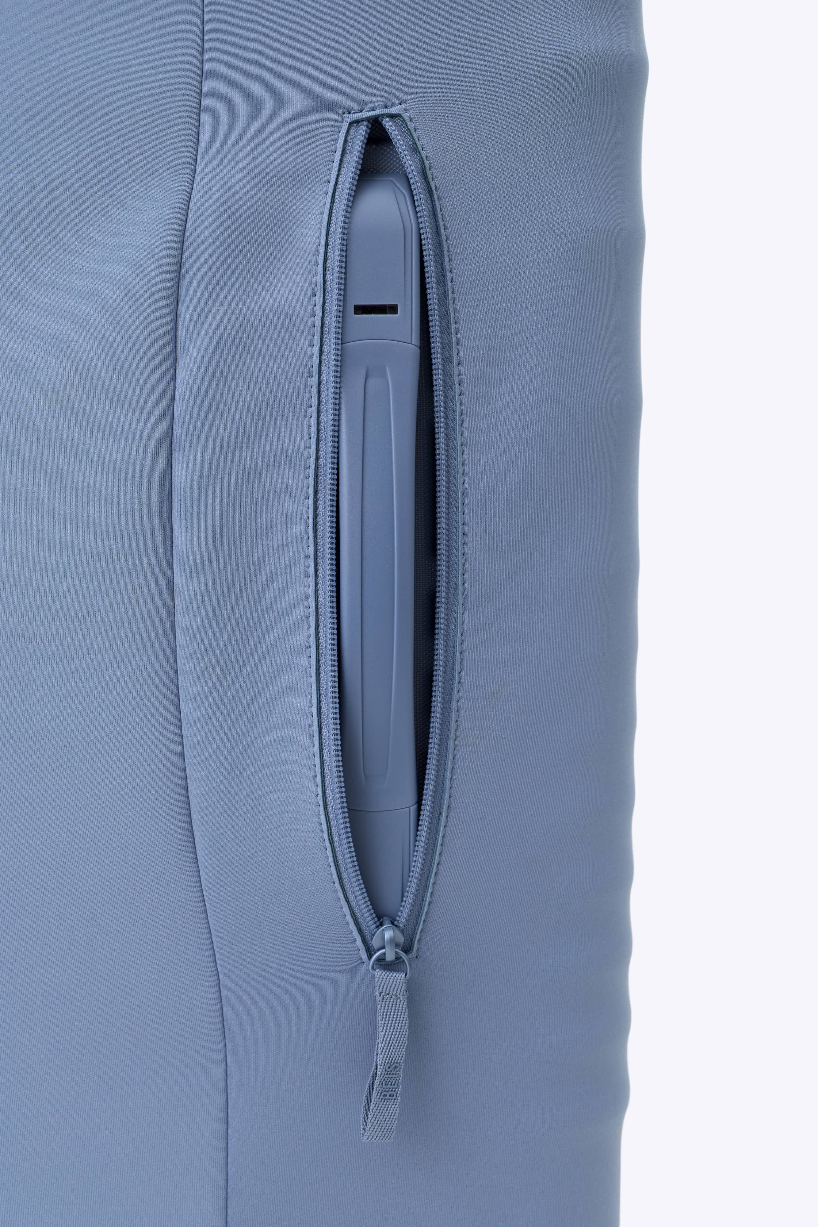 The Hybrid Carry-On Luggage Cover in Dusty Blue - Image 6