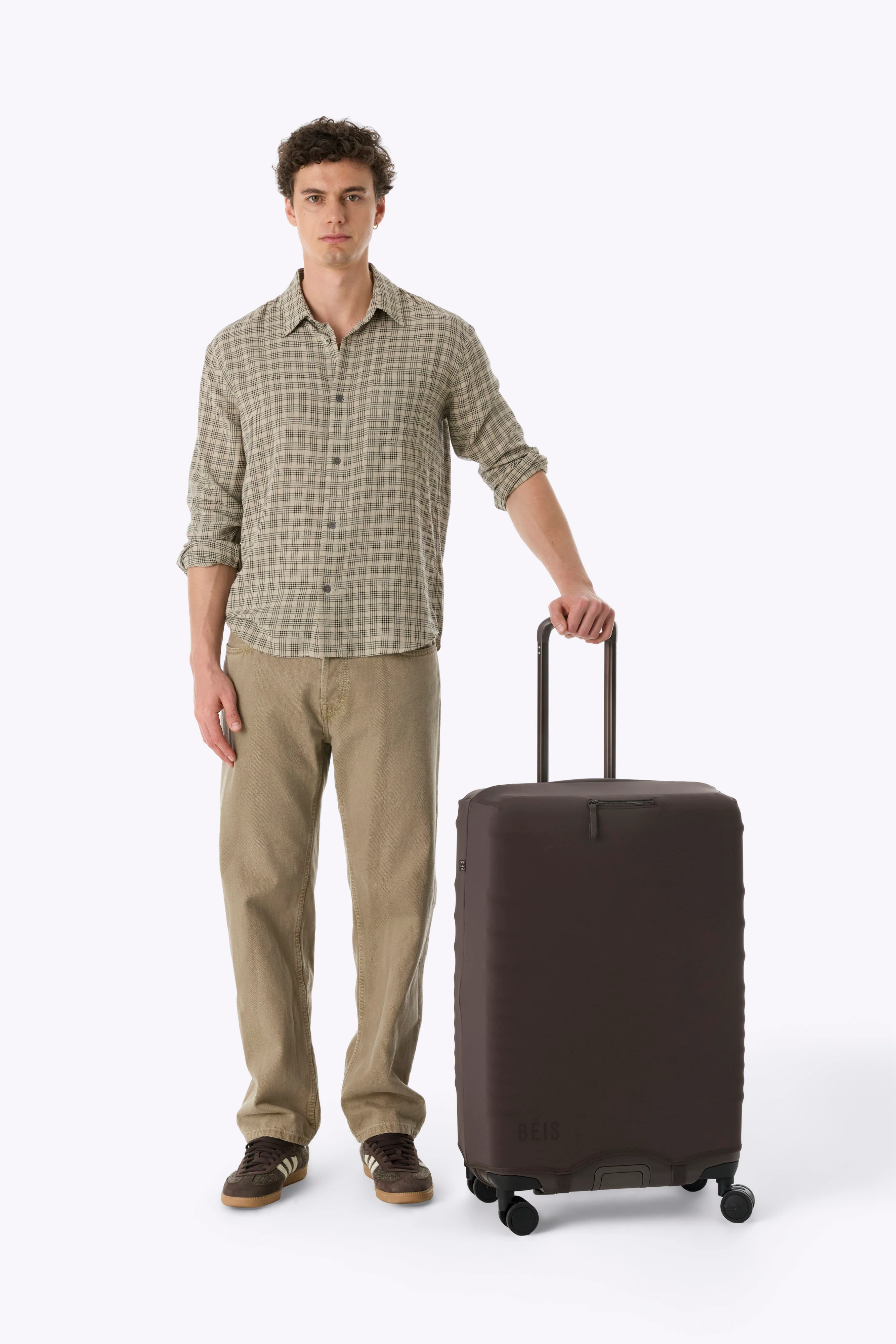The Hybrid Check-In Luggage Cover in Espresso - Image 4