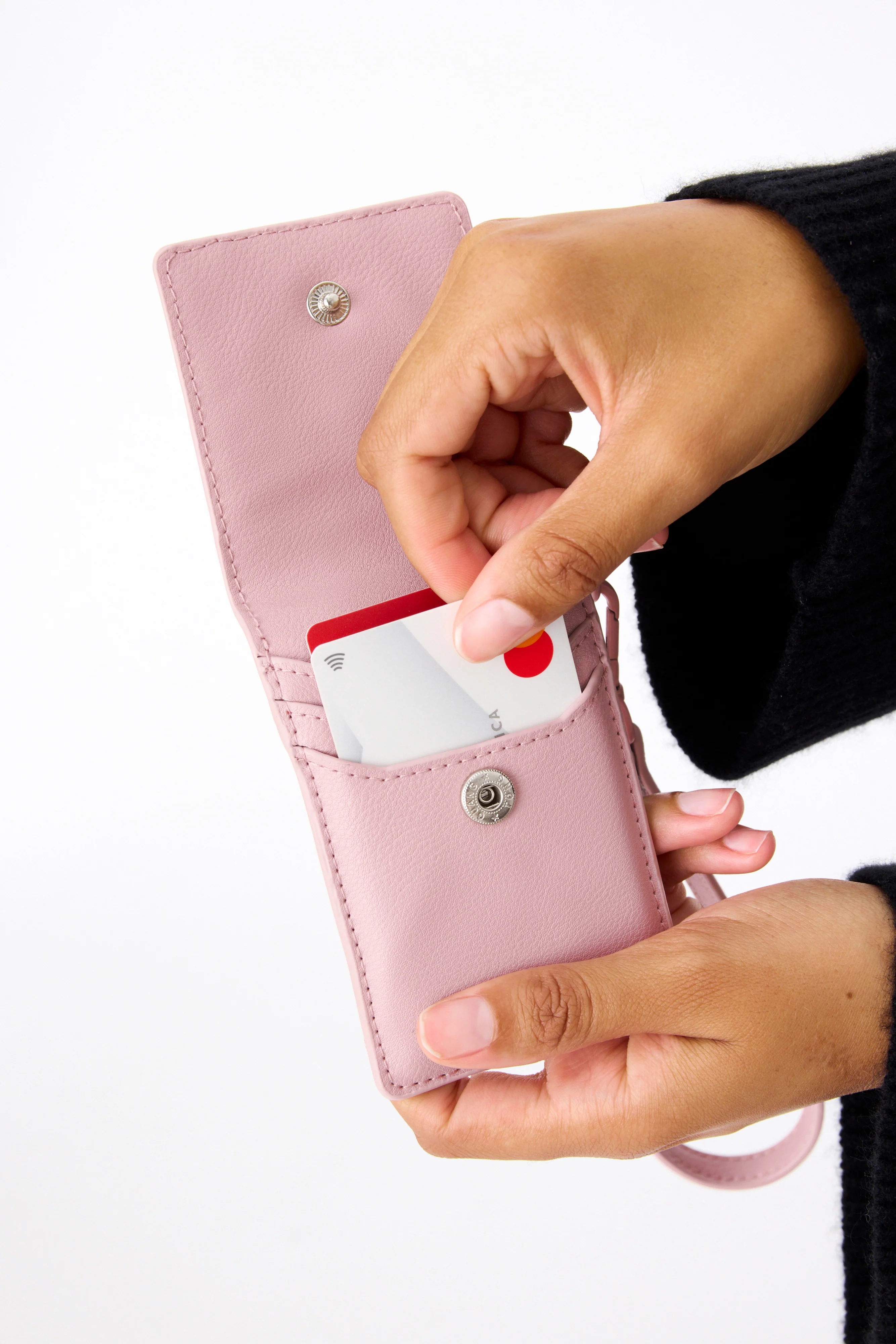 The ID Wristlet in Atlas Pink - Image 5