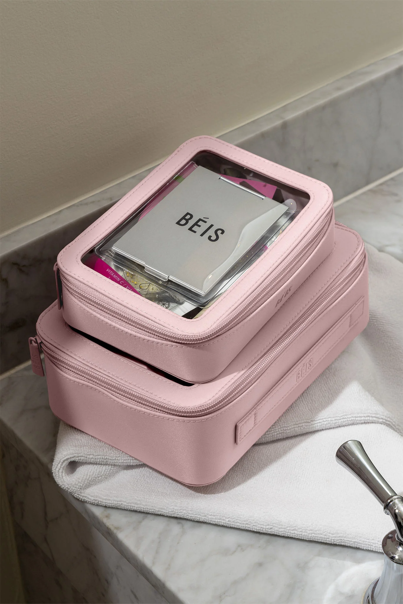 The In Flight Cosmetic Set in Atlas Pink - Image 6