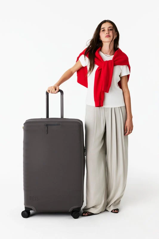 The Large Check-In Luggage Cover in Charcoal - Image 4