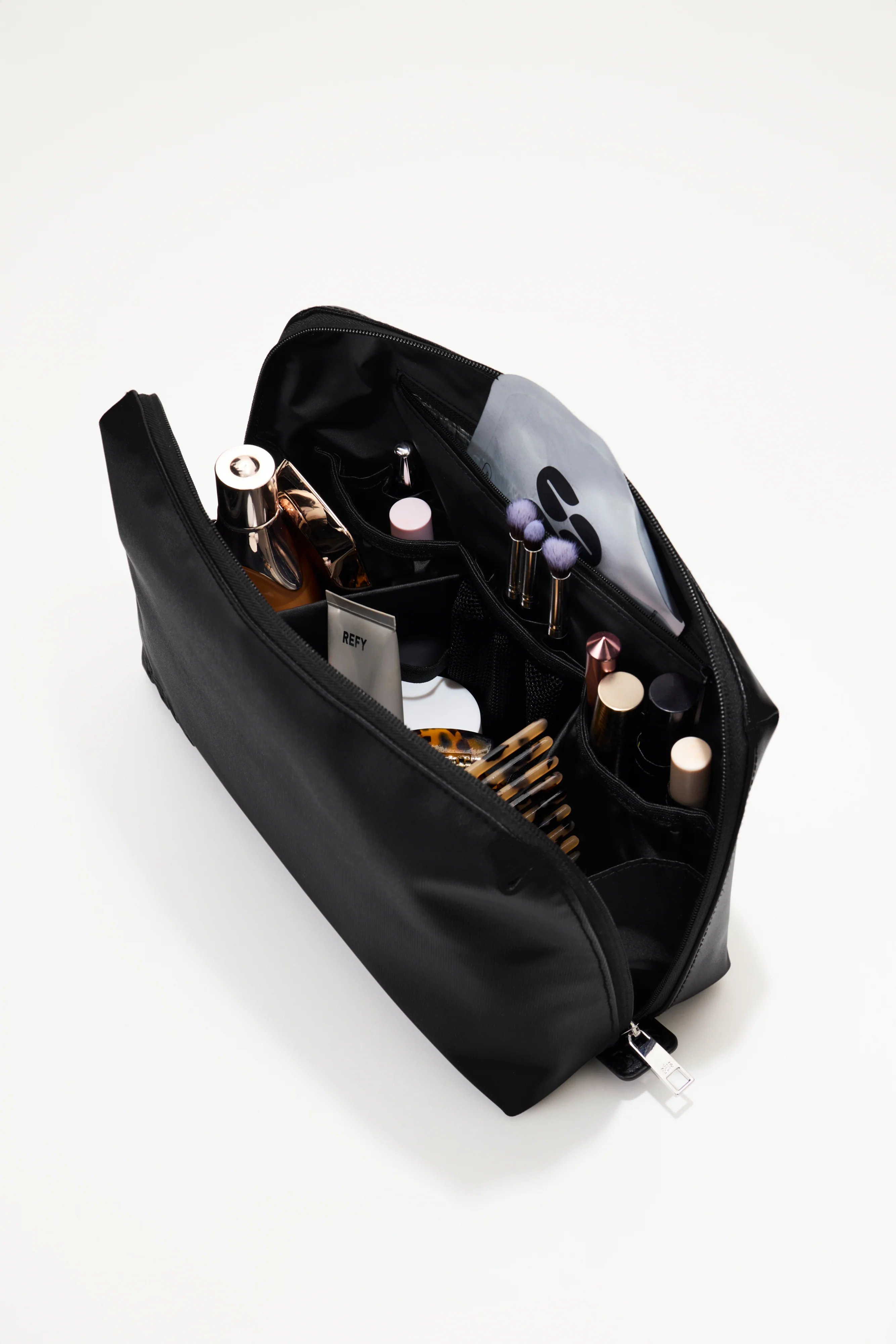 The Large Cosmetic Pouch in Black - Image 3