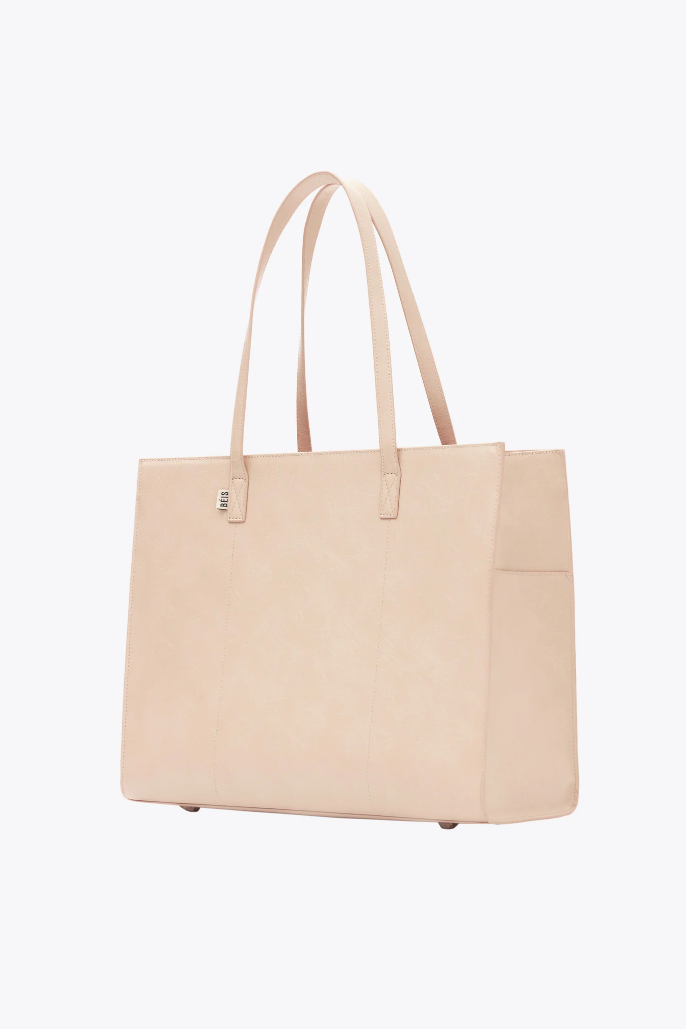 The Large Work Tote in Beige - Image 2