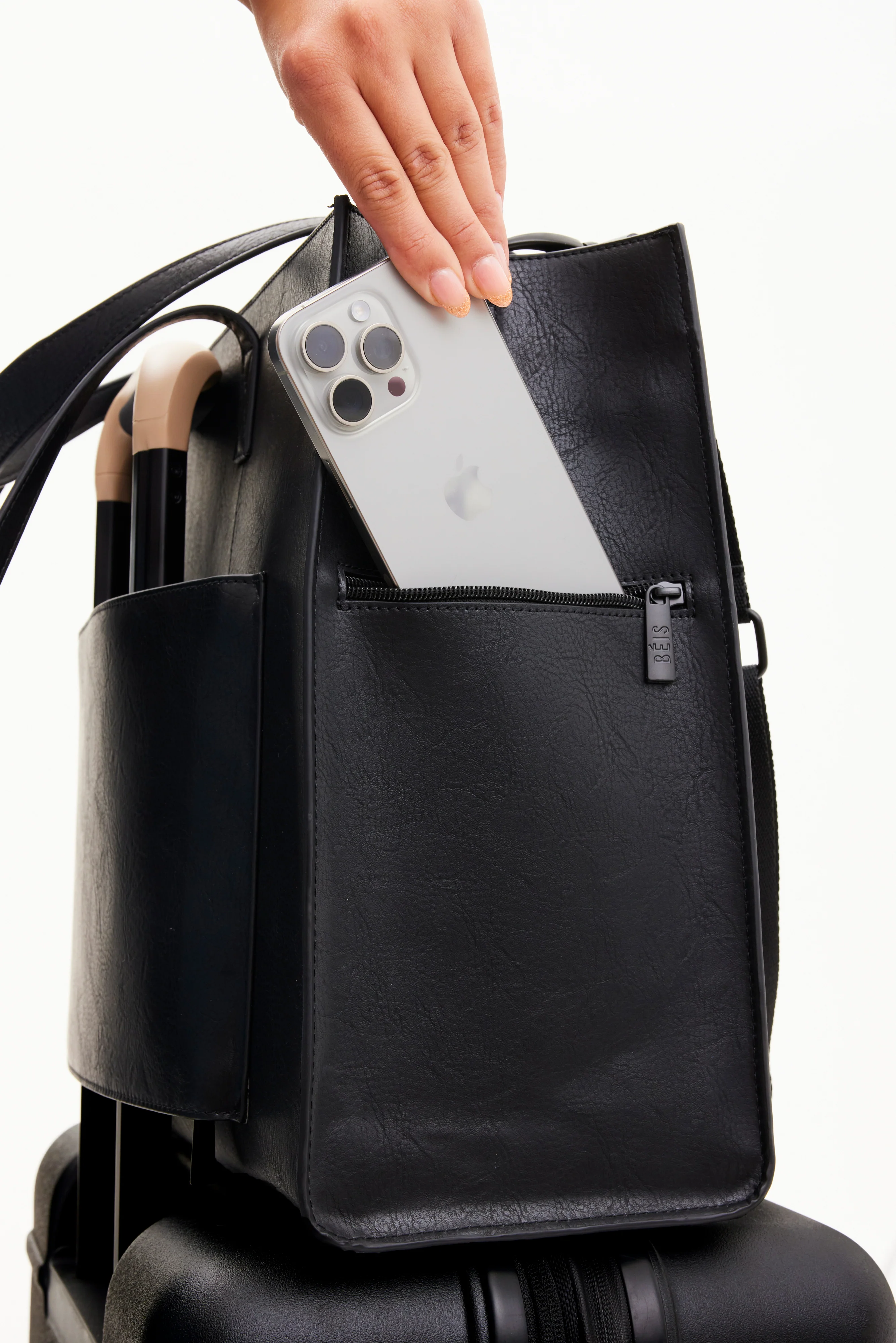 The Large Work Tote in Black - Image 7
