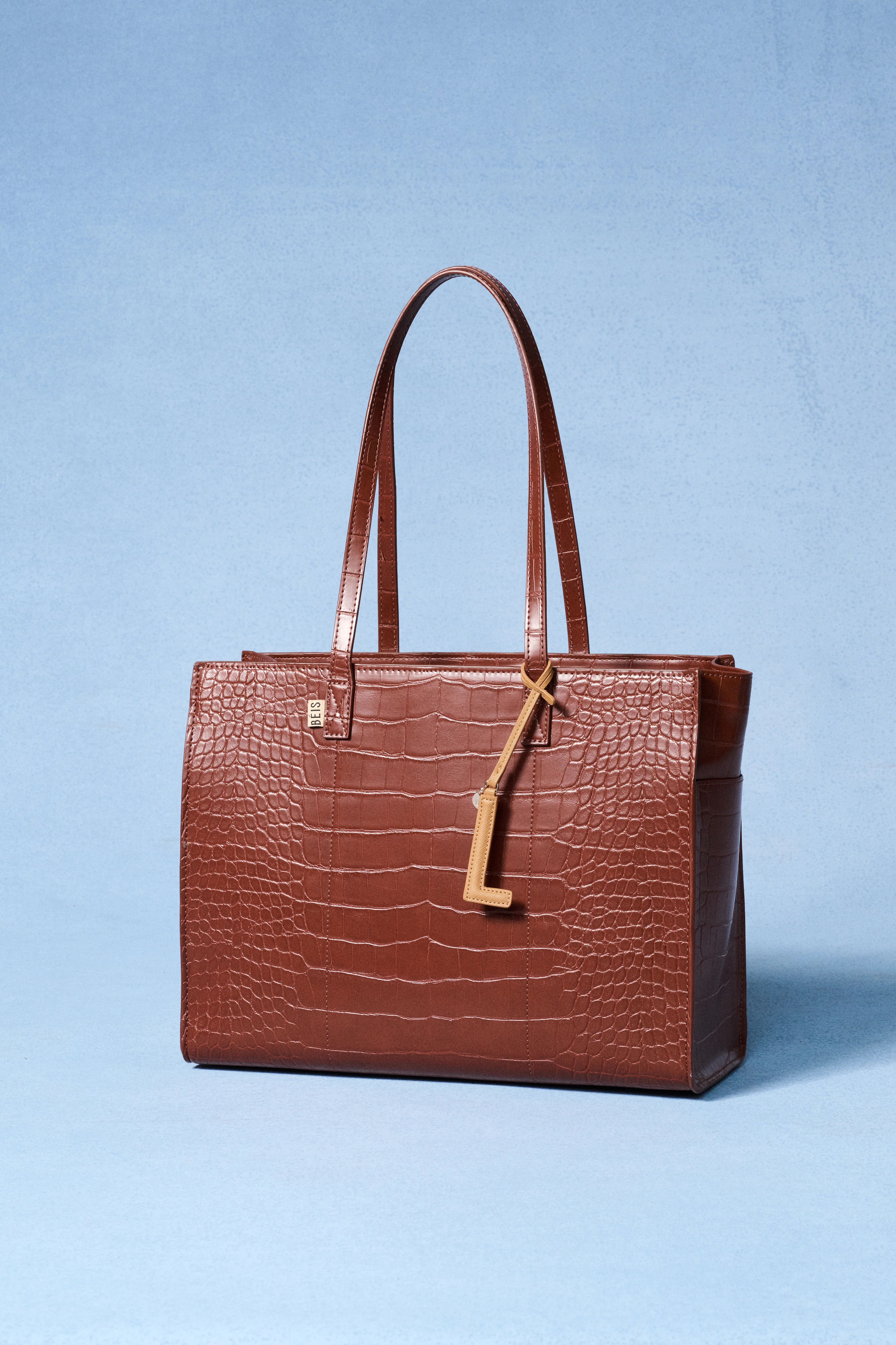 The Letter Charm in Camel - Image 4