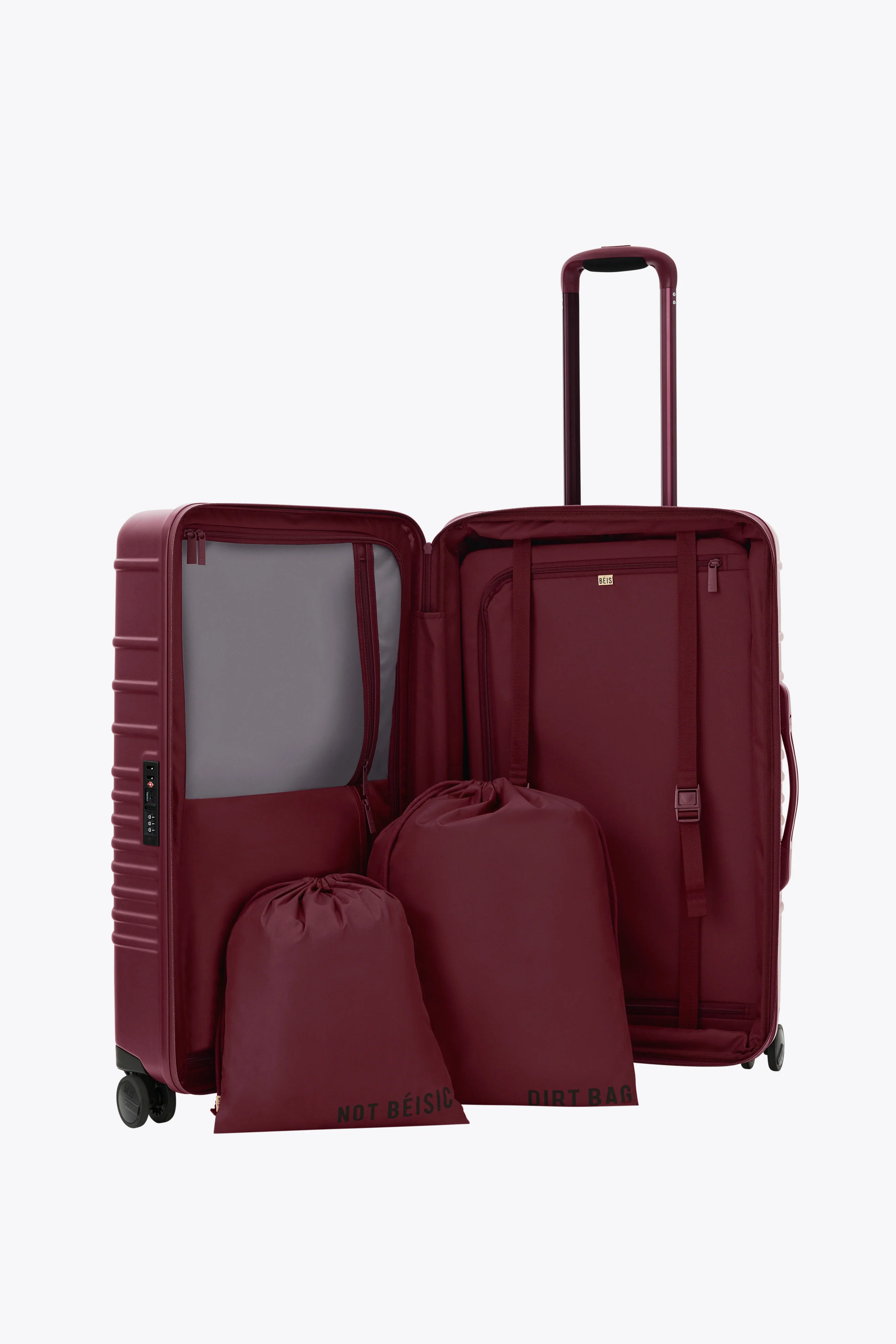 The Medium Check-In Roller in Burgundy - Image 4
