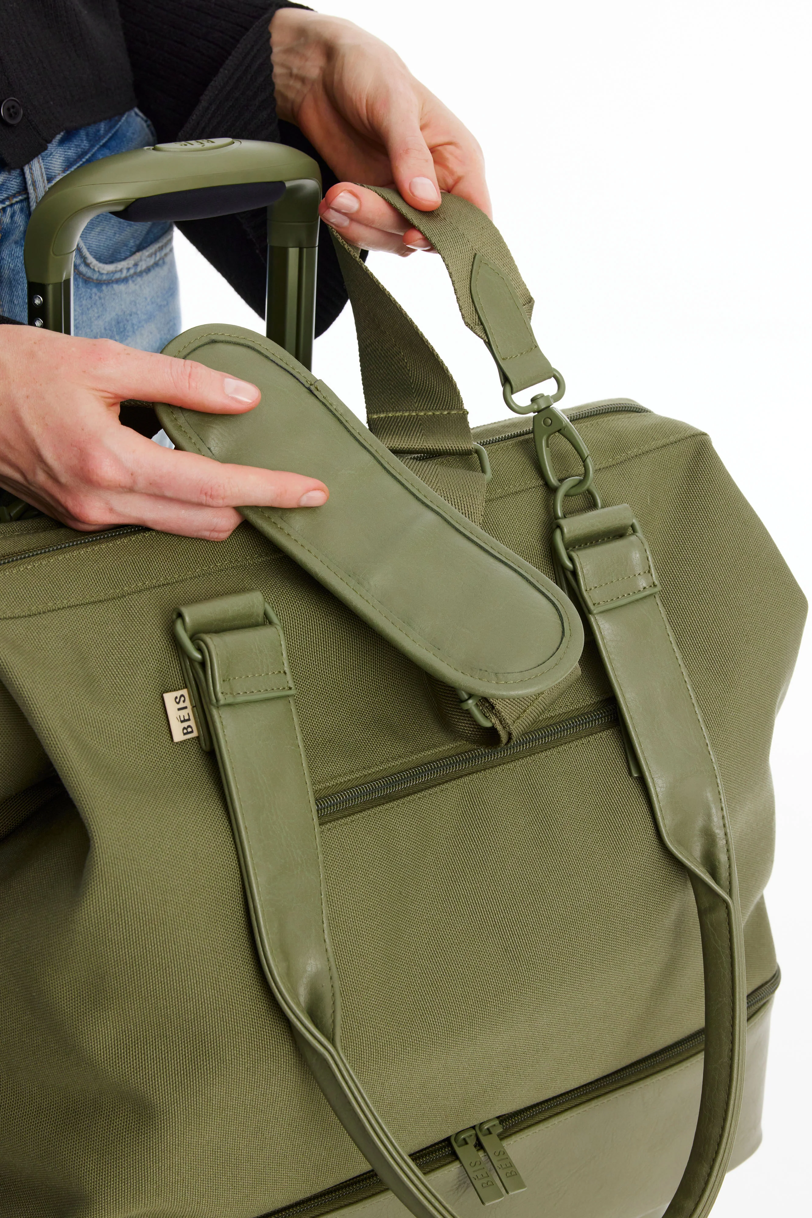 The Mini Weekender in Olive - Image 11