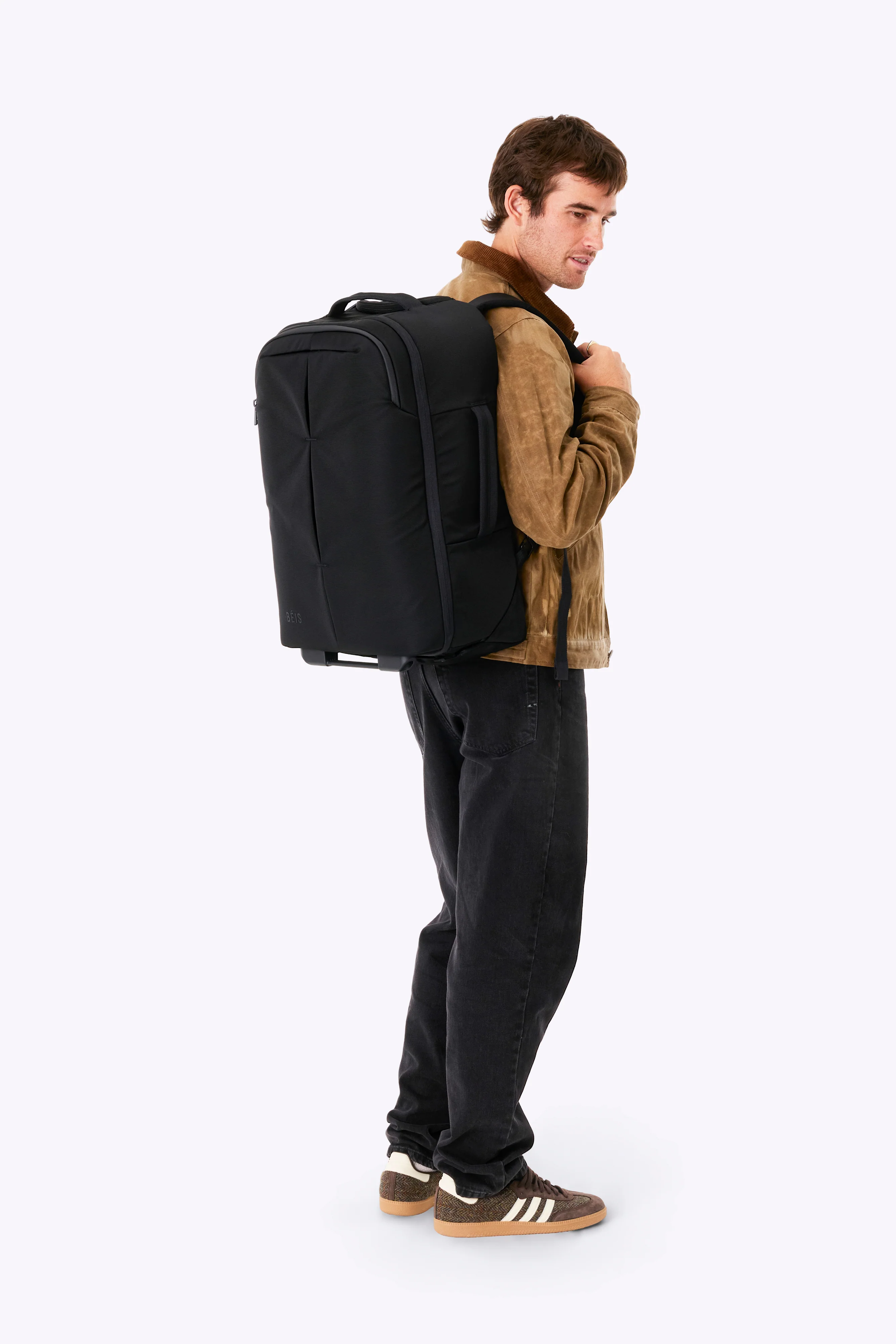 The Pro Rolling Backpack in Black - Image 3