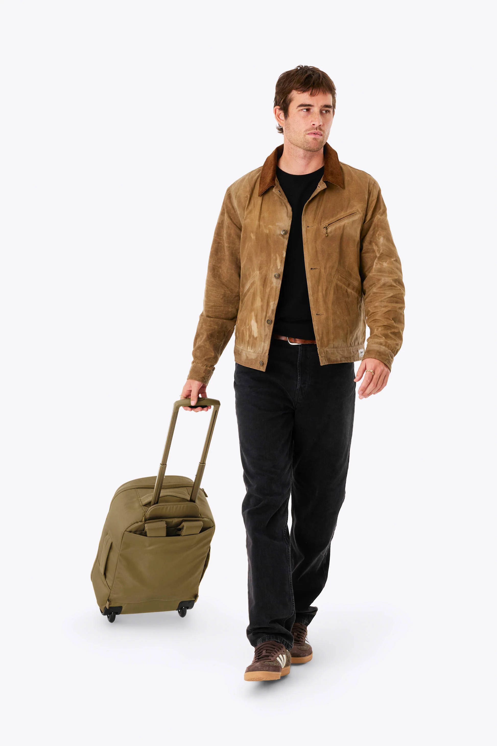 The Pro Rolling Backpack in Khaki - Image 4