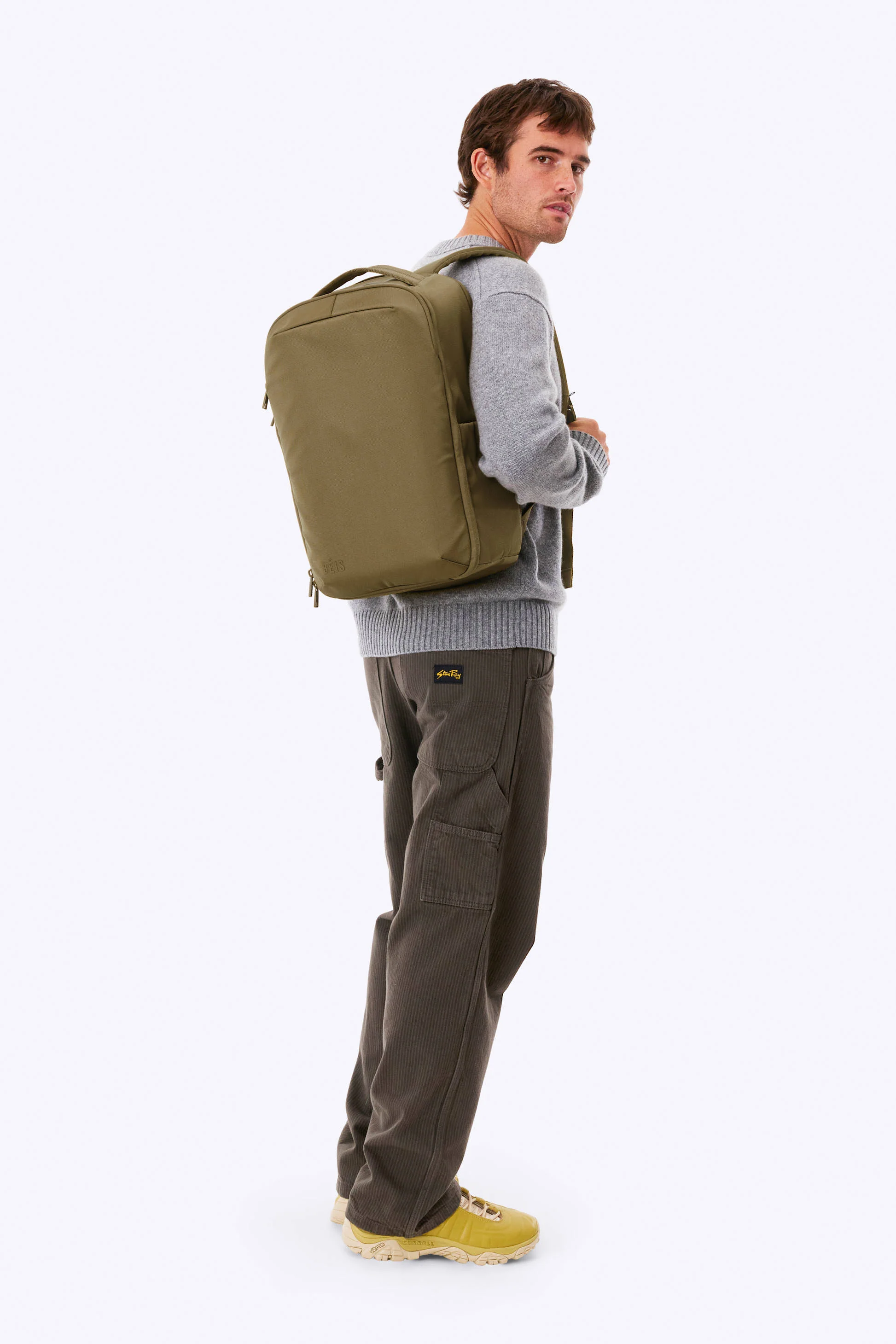 The Pro Travel Backpack in Khaki - Image 3