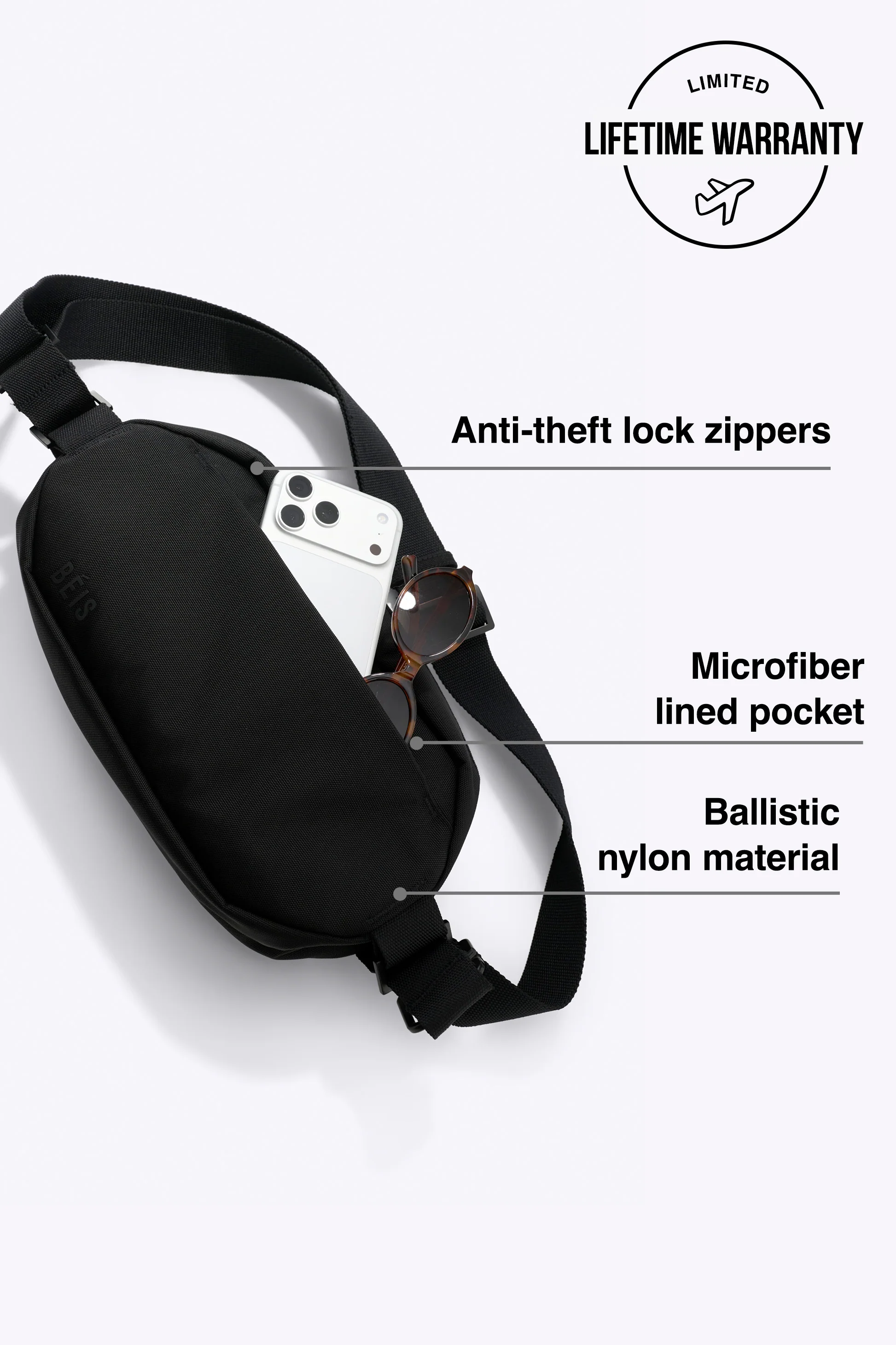 The Pro Travel Sling in Black - Image 2