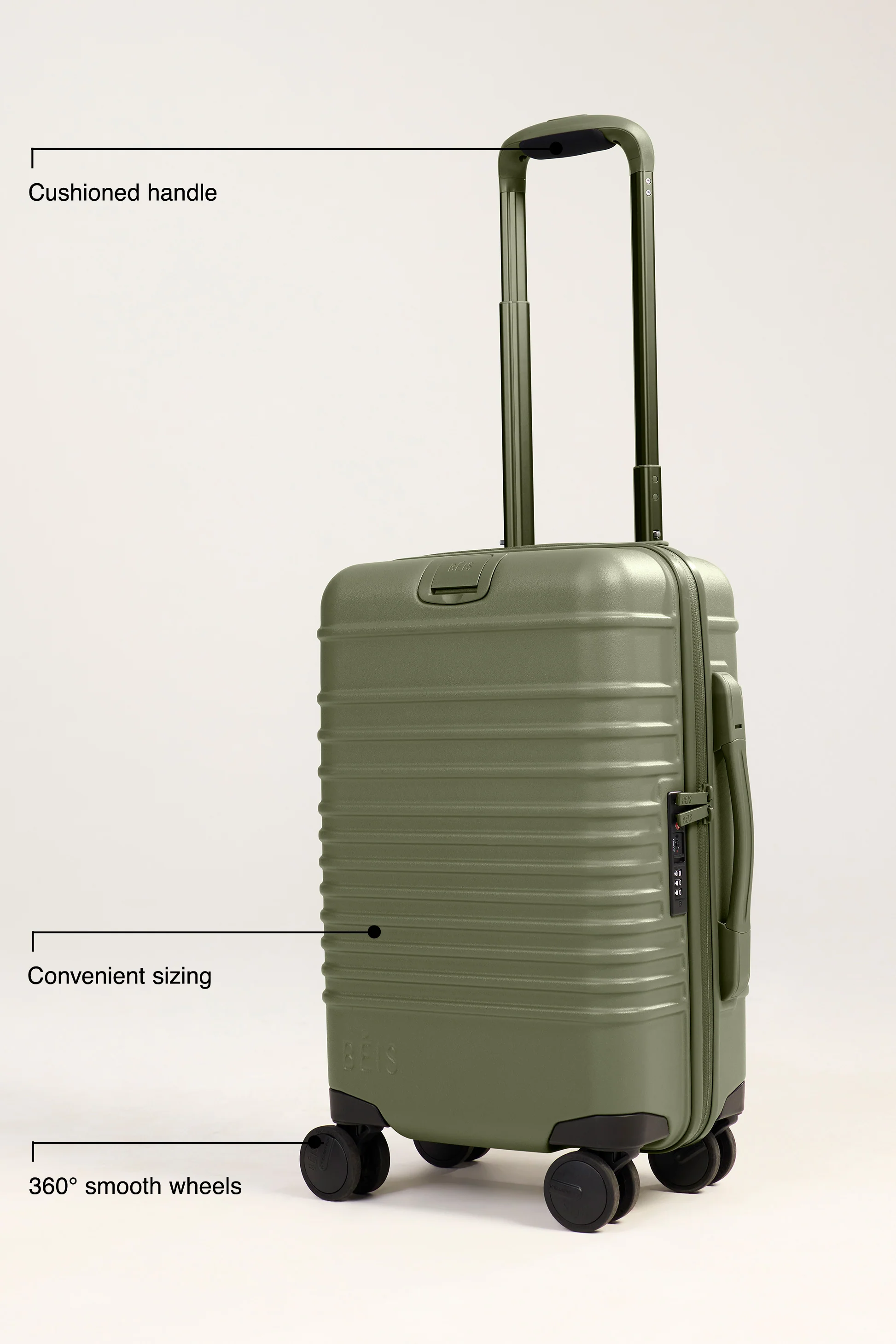 The Small Carry-On Roller in Olive - Image 2