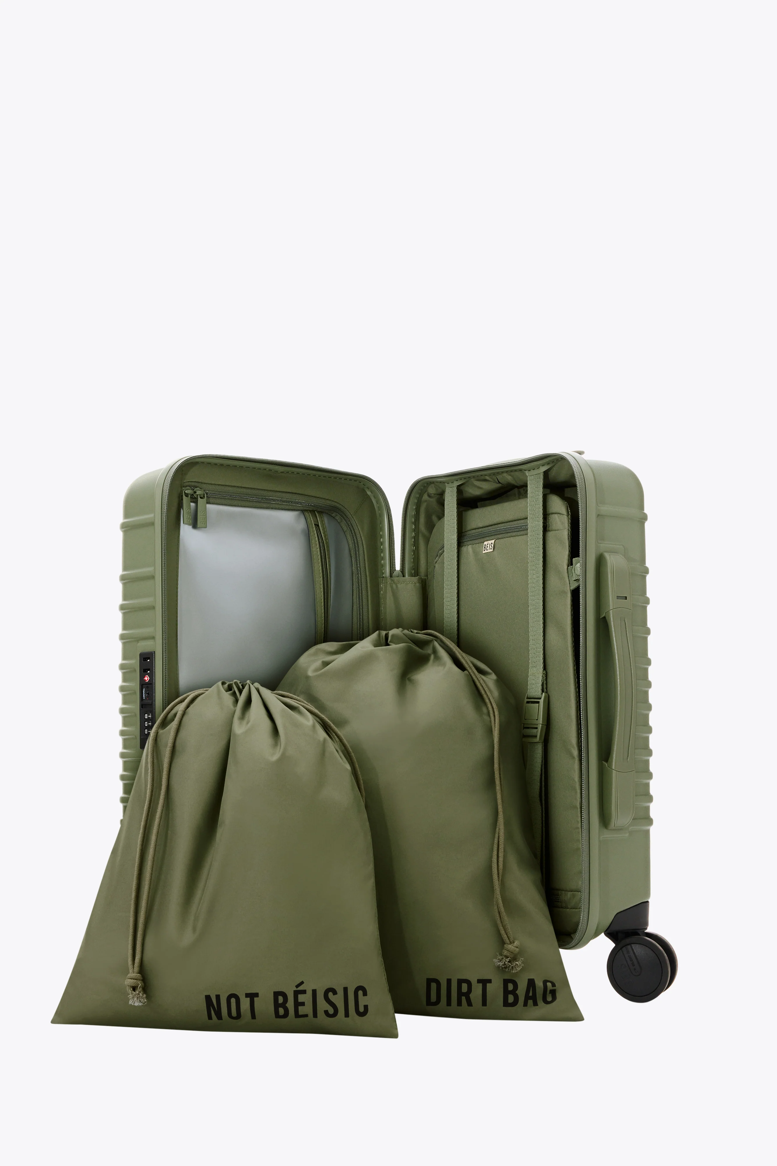 The Small Carry-On Roller in Olive - Image 5