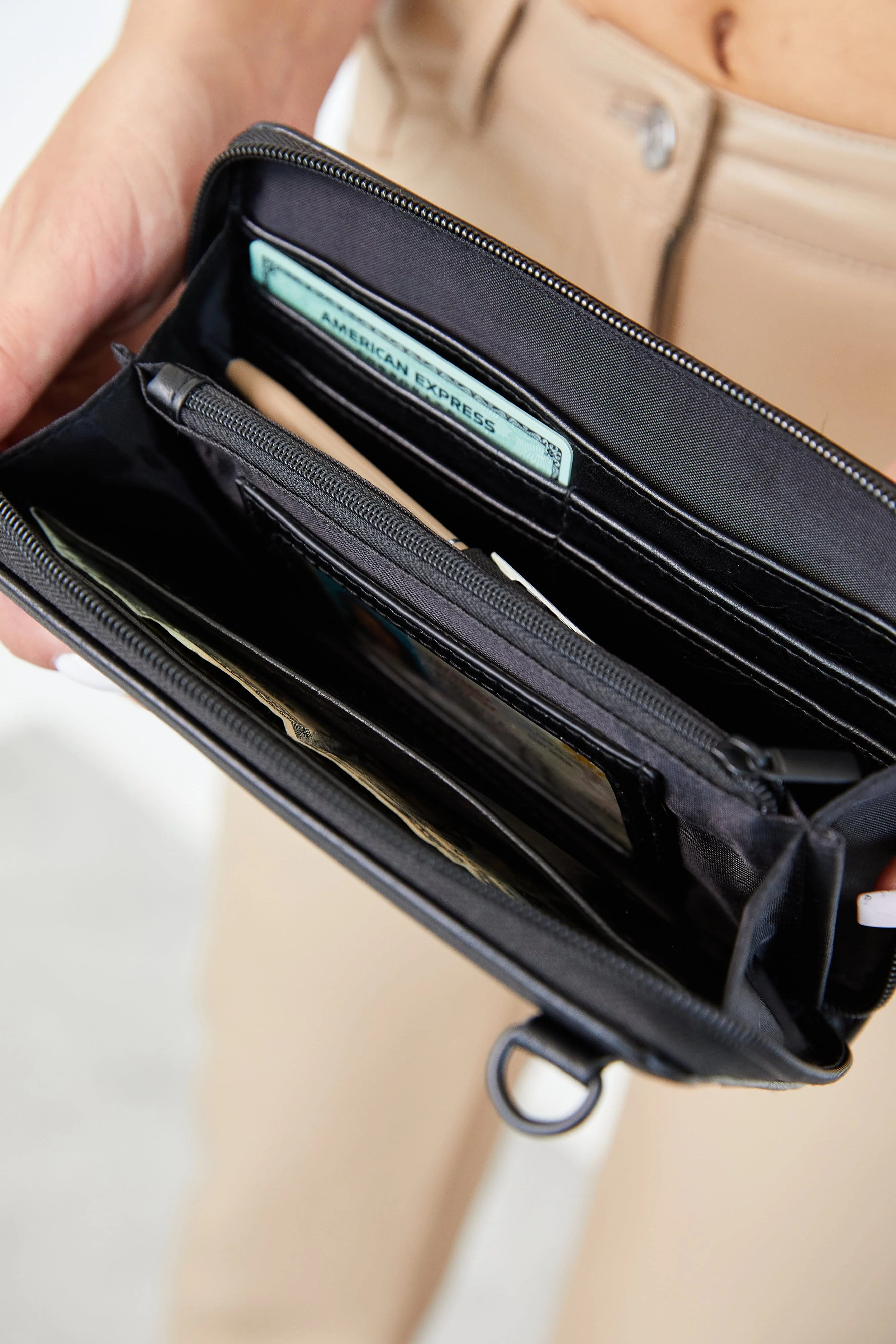 The Travel Wallet in Black - Image 5