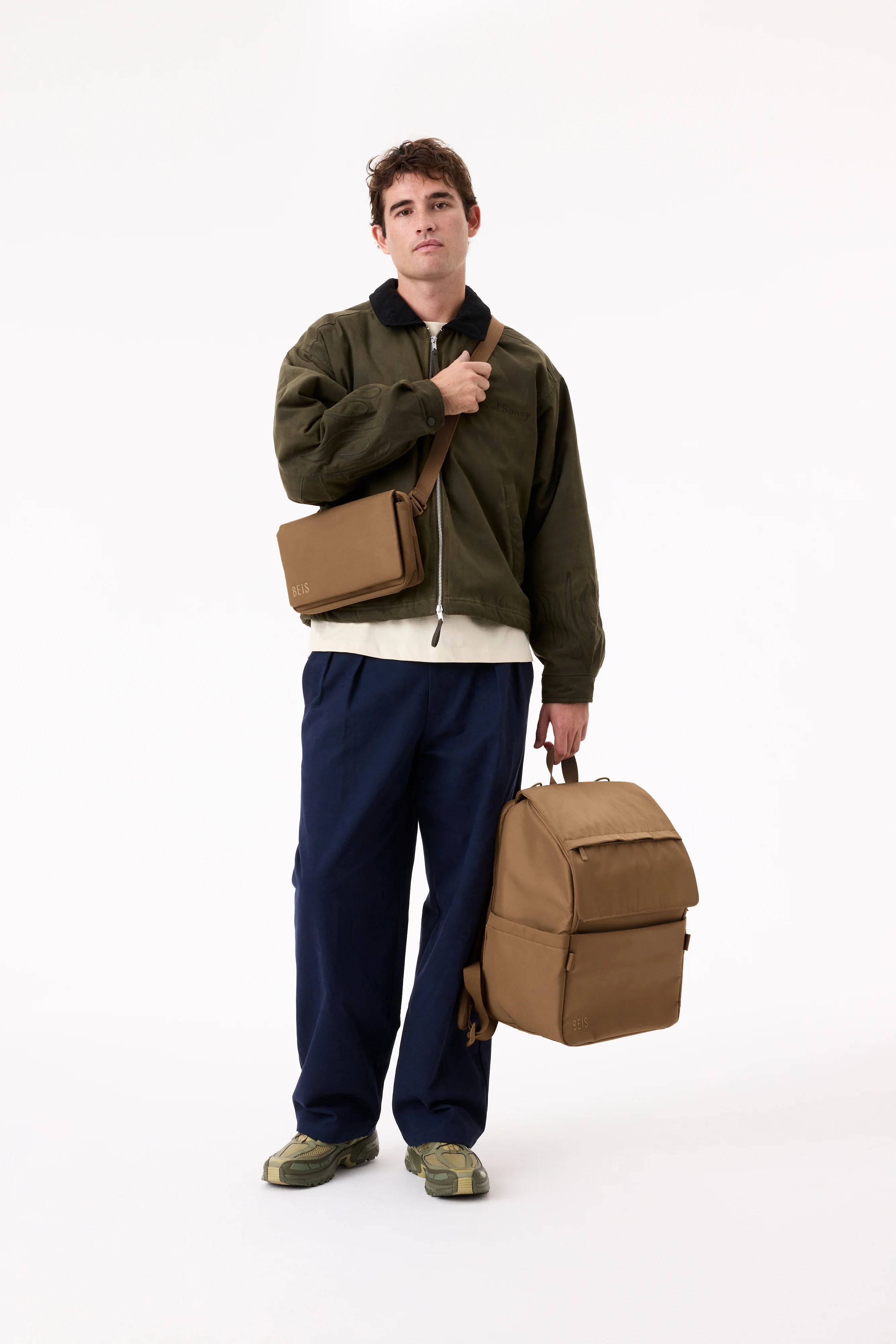 The Ultimate Diaper Backpack in Camel - Image 5