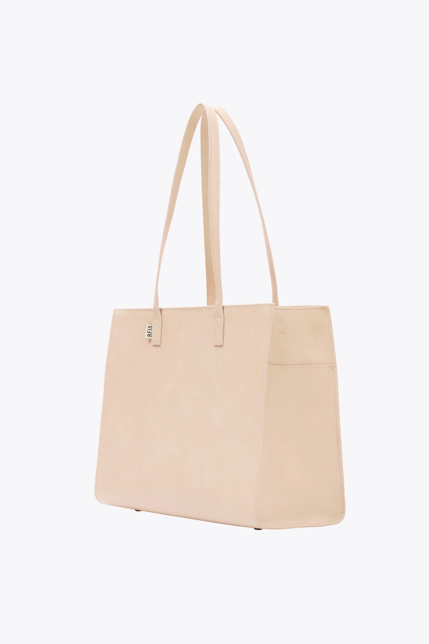 The Work Tote in Beige - Image 2