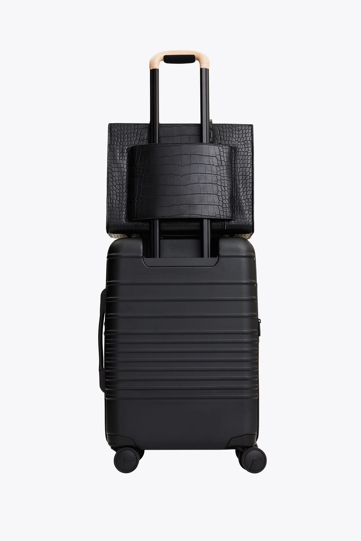 The Work Tote in Black Croc - Image 13
