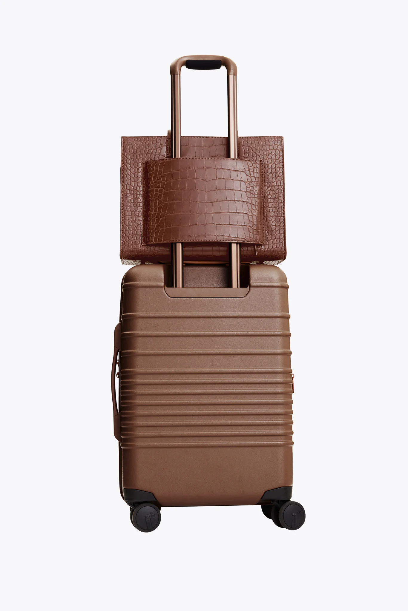 The Work Tote in Maple Croc - Image 10